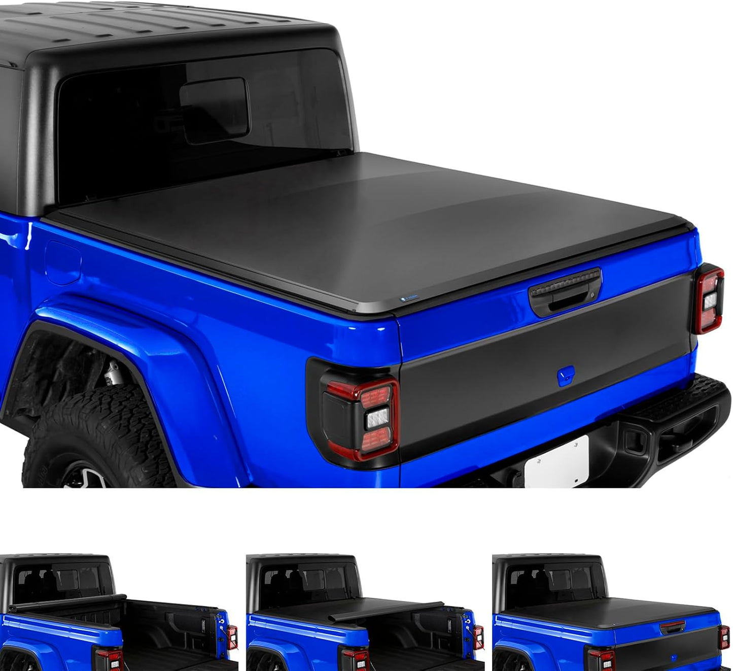 Tyger Auto T3 Soft Tri-fold Truck Bed Tonneau Cover Compatible with 2020-2024 Jeep Gladiator JT | 5' (60") Bed | TG-BC3J1060