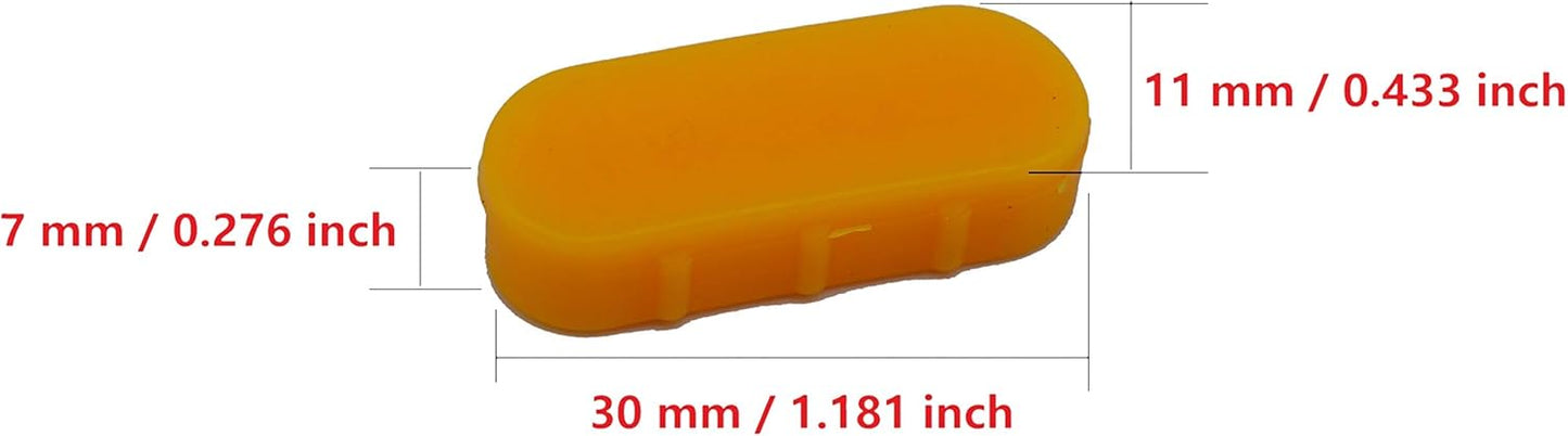 Tire Changer Plastic Insert, Tire Machine Guard, Wheel Rim Edge Protector for Mount Duck Head, Nylon Tyre Demount Fitting Head Part, 6 Front (Upper) + 6 Rear (Lower) Insert Kit/Pack, 5 Packs, 03YKM