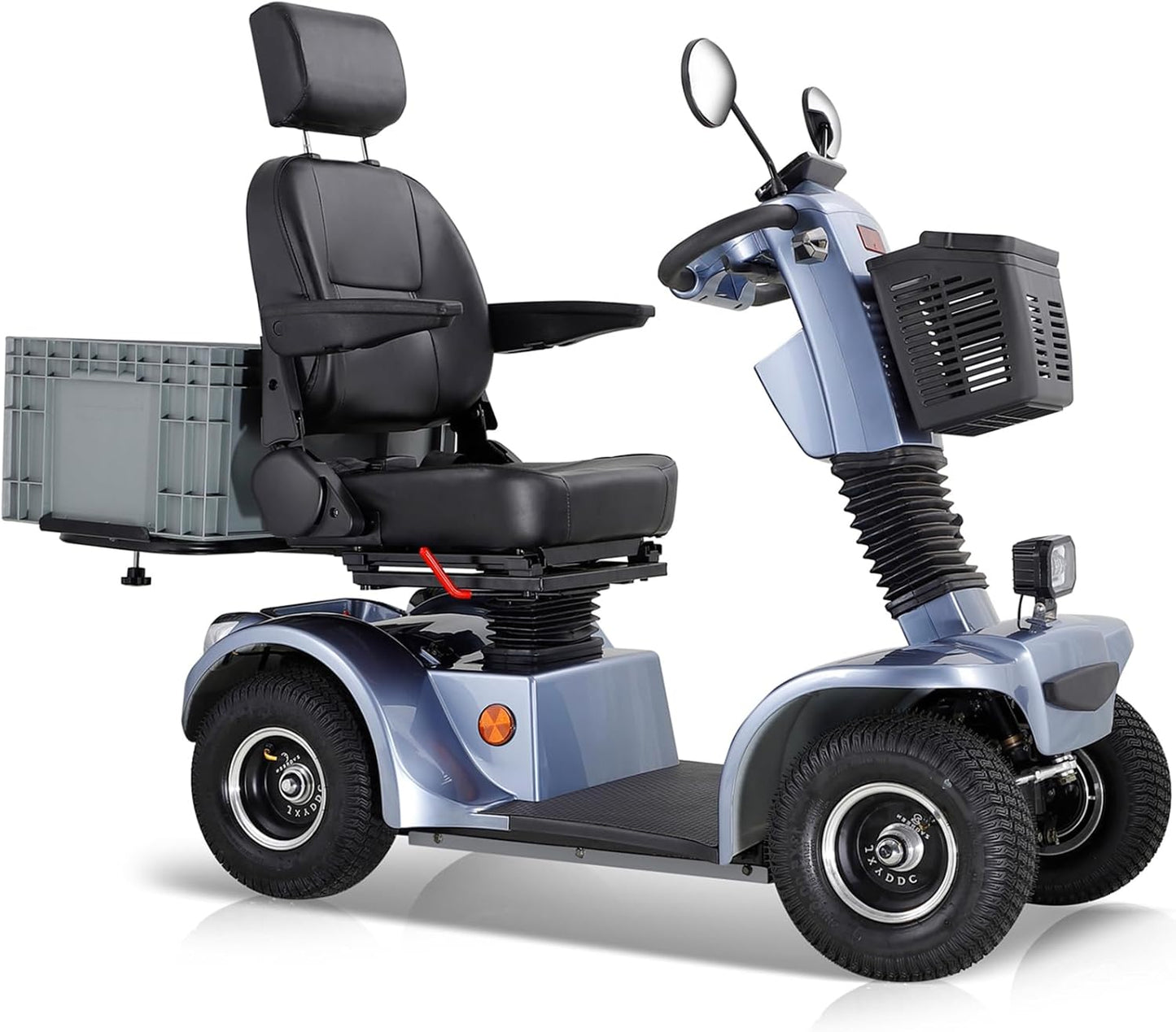 All Terrain Mobility Scooter for Seniors,Heavy-Duty 4 Wheel Mobility Scooters Mobility Scooter,Handicap Scooters for Adults with 3-Speed Travel Long (Black)