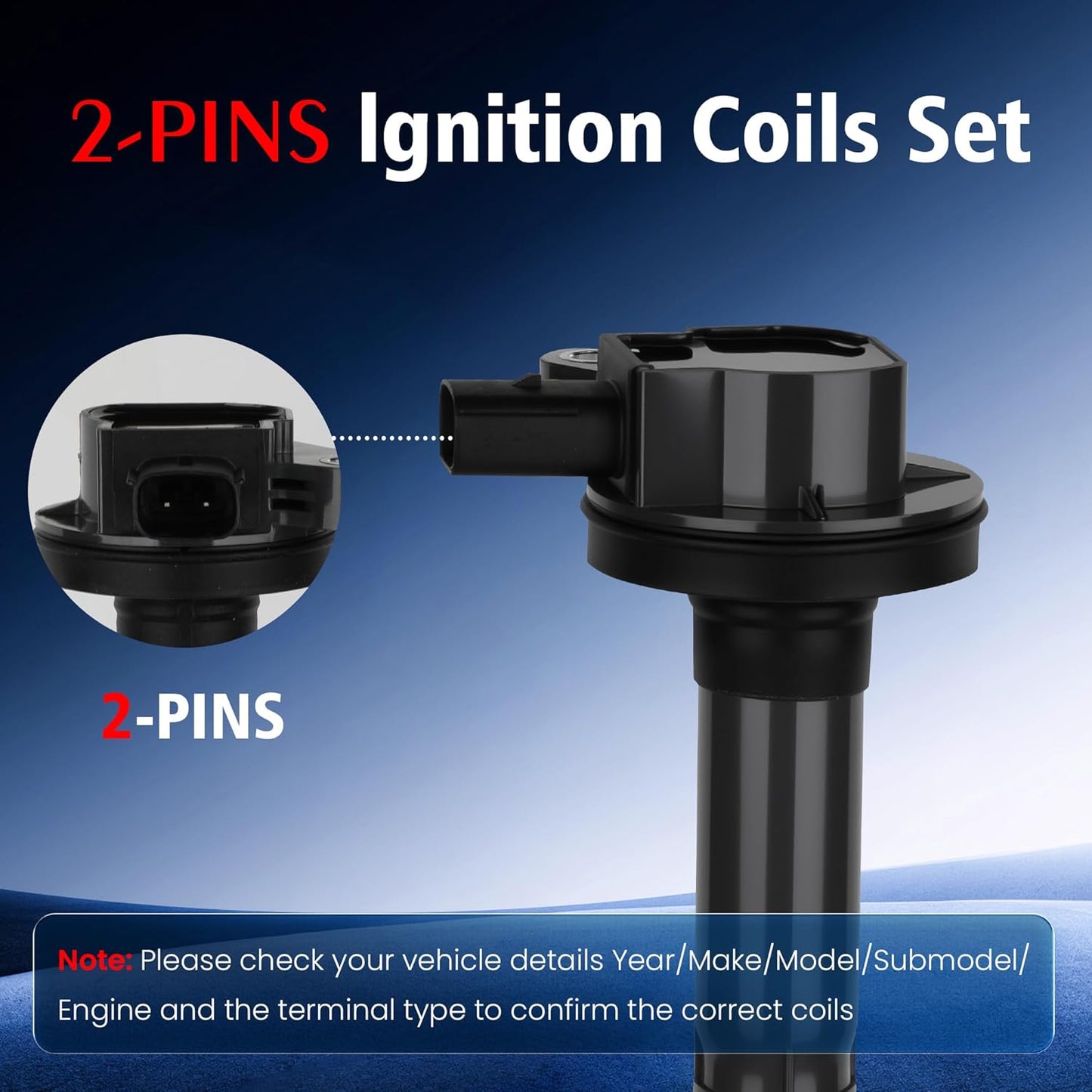 Set of 6 Ignition Coil Pack and Iridium Spark Plugs For Ford Edge Flex Taurus For Lincoln MKS MKT MKZ MKX Mercury Sable 3.7 3.5 V6 2008 2009 2010 2011 2012 2013 2014 2015 2016 UF553 DG520 GN10237