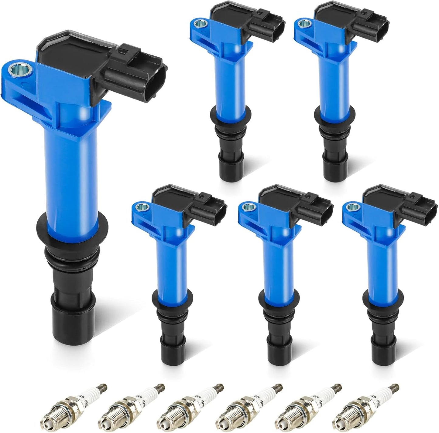 Set of 6 Ignition Coil Pack 3.7L 4.7L Compatible with Dodge Dakota Durango Ram 1500 Nitro, Jeep Commander Grand Cherokee Liberty, Chrysler Aspen, Mitsubishi Raider Replace 5C1114 C1231 UF-270