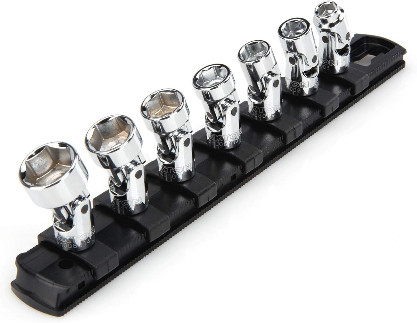 TEKTON 3/8 Inch Drive 6-Point Universal Joint Socket Set with Case, 17-Piece (3/8-3/4 in., 10-19 mm) | SHD91301