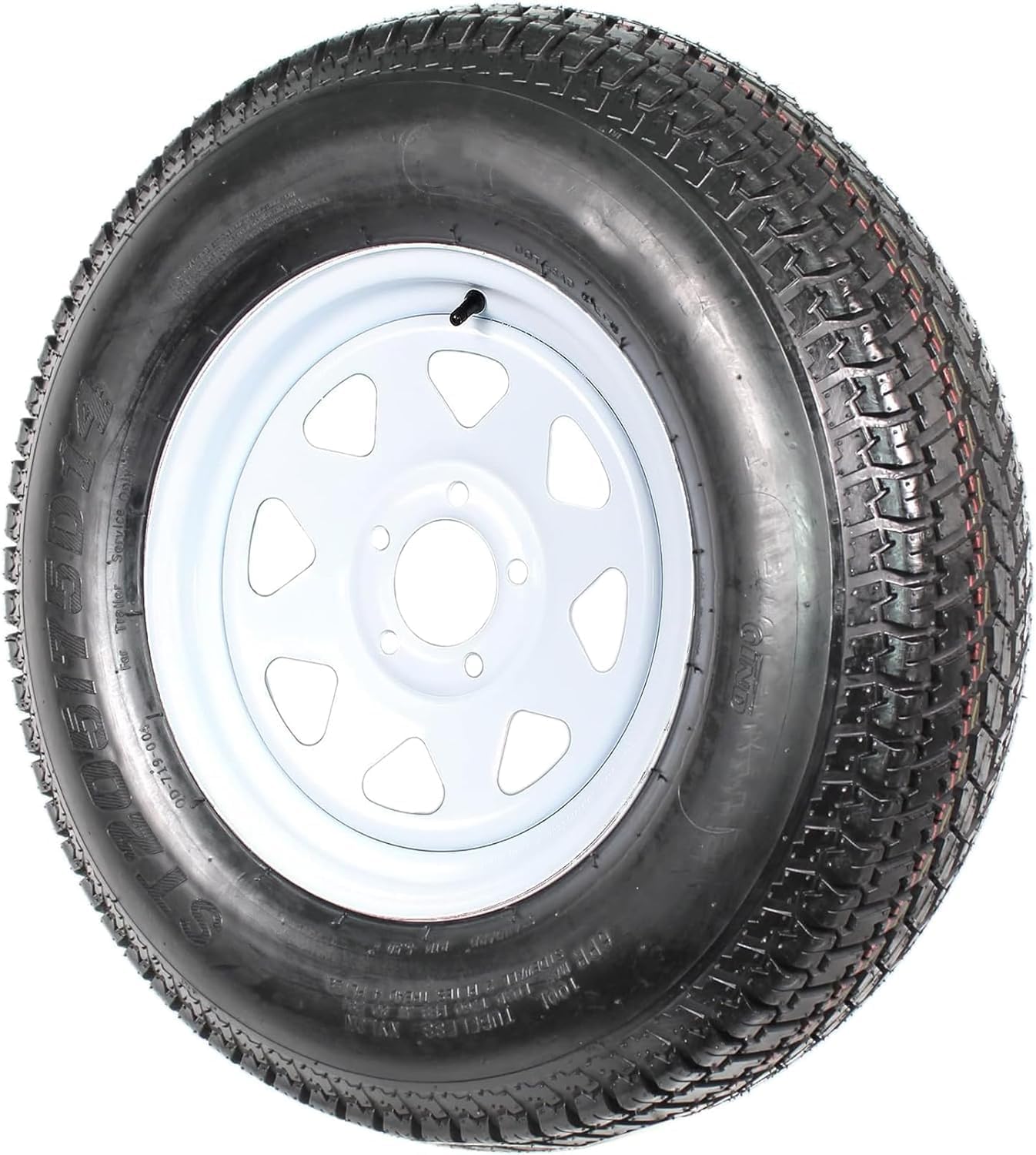 ST205/75D14 Trailer Tires with 14'' Rims, 5 Lug on 4.5'', Load Range C, 6PR