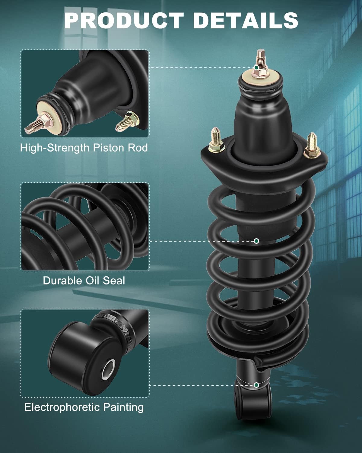 AUTOMUTO Strut Spring Assembly Front and Rear Pair Shock Struts Coil Springsr Fit 2002-2006 for Honda CR-V 4WD AWD FWD