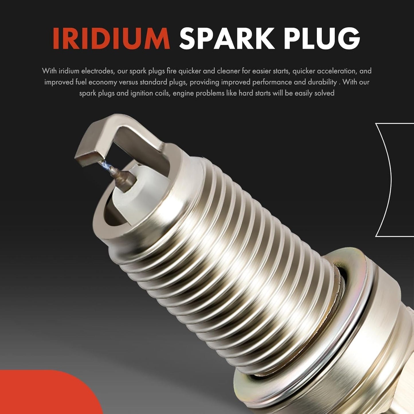 A-Premium 2 Ignition Coils with 4 Spark plug Wires and 4 Iridium Spark Plugs Compatible with Toyota Camry 1997-2001, RAV4 1998-2000, Solara 1999-2001 L4 2.0L 2.2L
