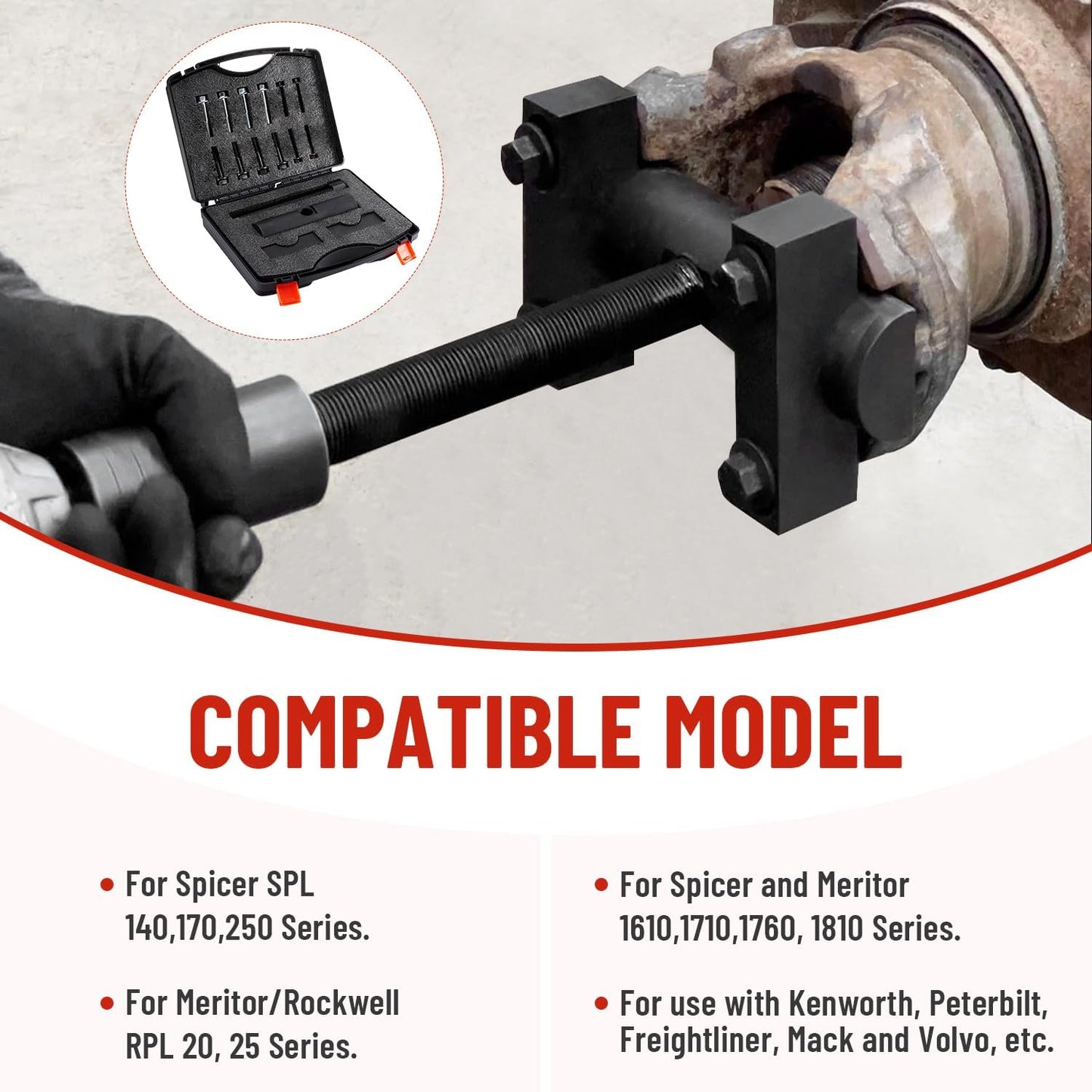 60050 Yoke Puller, Heavy Duty Yoke Removal Tool for Class 6-8 Trucks