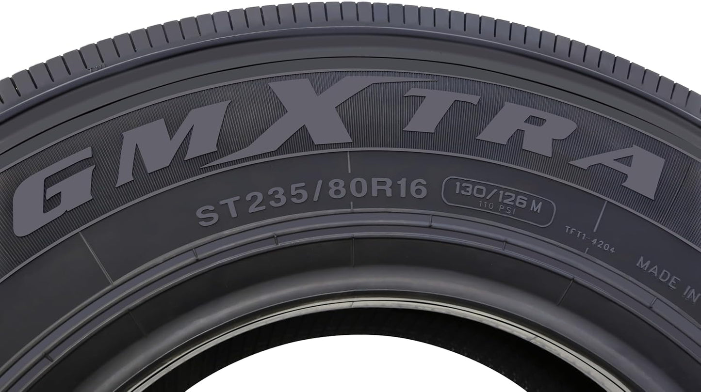 All Steel Trailer Radial Tire-ST235/80R16 235/80/16 235/80-16 130/126M LRH 16-Ply, Set 2