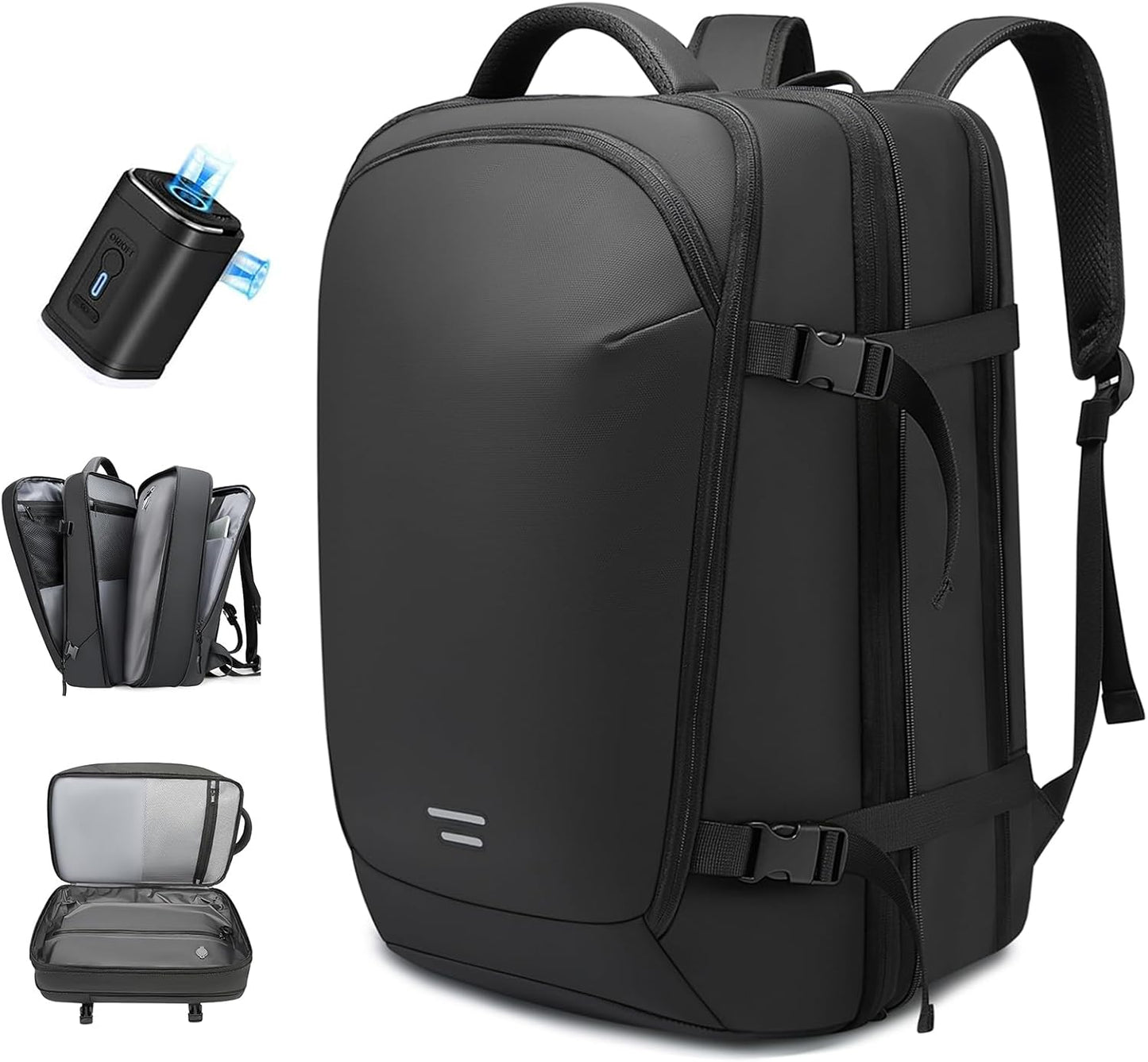 Travel Carry on Backpack 50L Expandable Flight Approved Backpacks 17.3 inch Laptop and USB Charging Port bags Water Resistant Business Back Pack for Women & Men