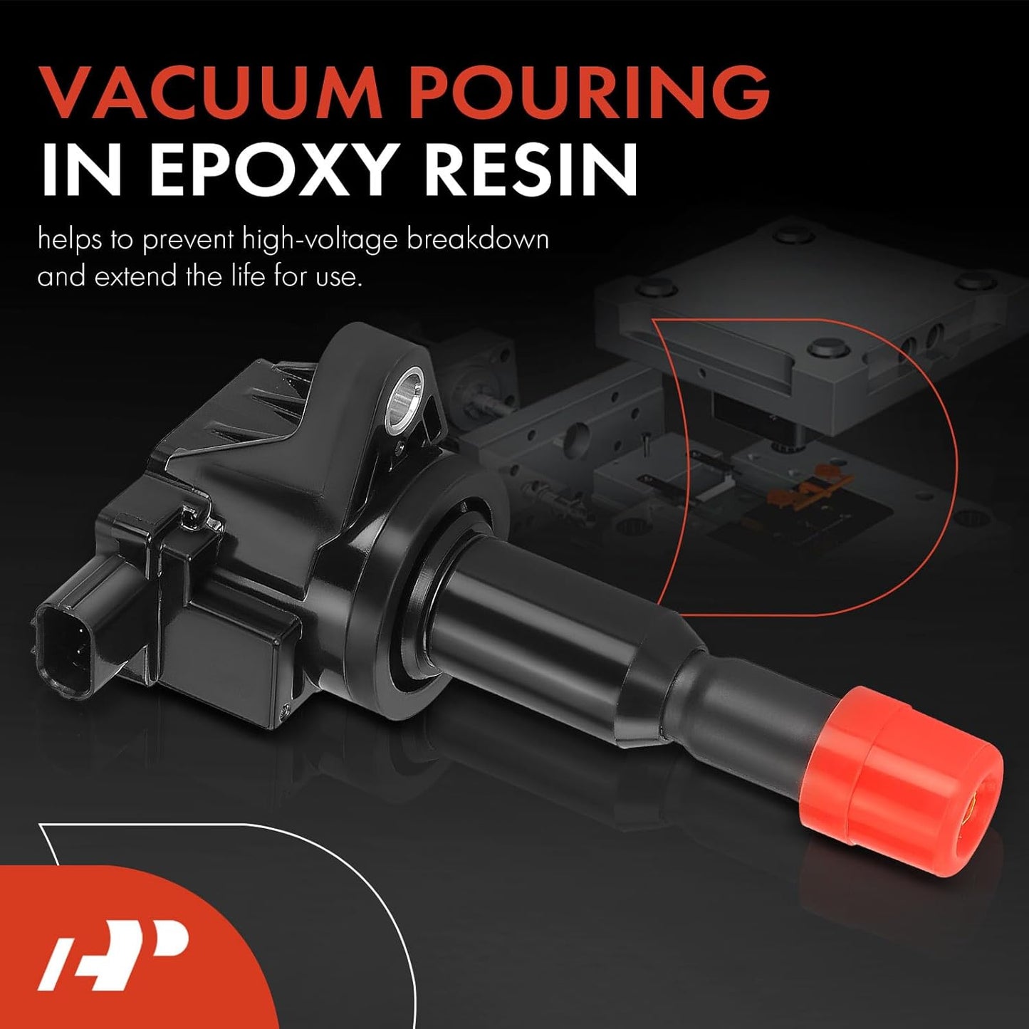 A-Premium Engine Ignition Coil Packs Compatible with Honda Fit 2007-2008 I4 1.5L 4-PC Set