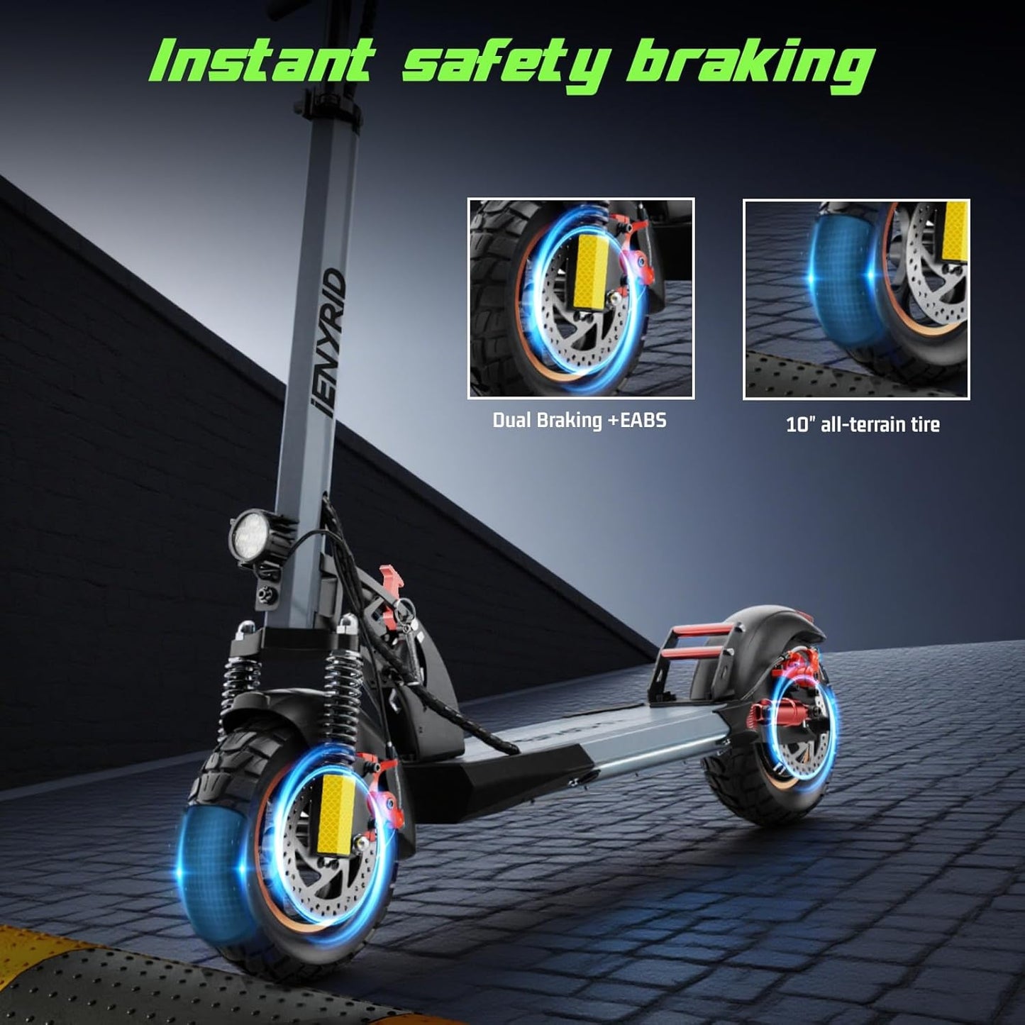 A1 Electric Scooter for Adults,800W High Motor Up to 28MPH&22-25Miles Long Range Commuting Electric Scooter,10" All-Terrain Tires,Dual Braking Folding EScooter LED Display.