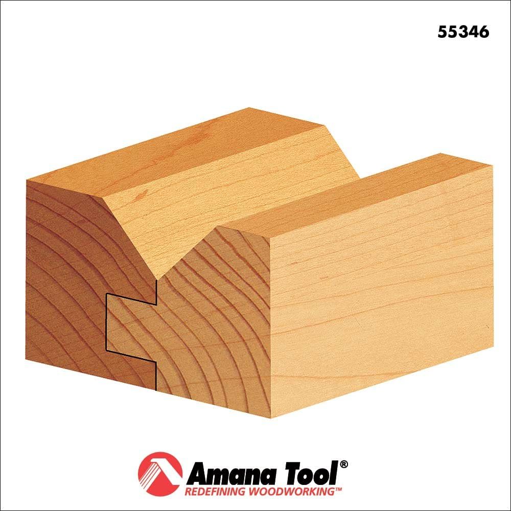 Amana Tool - (55346) Carbide Tipped Adjustable V Panel 1-11/64 Dia x 1-1/8 x 1/2" Shank