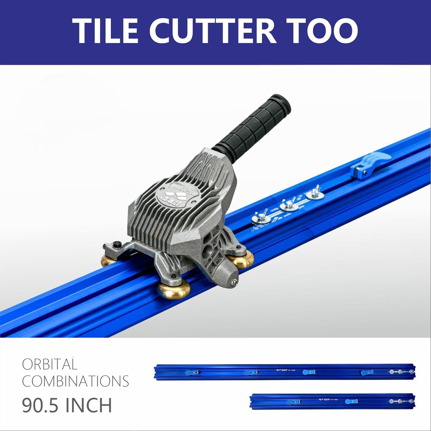 Tile Cutting Tool - Cutter Ceramic,Manual Tile Saw Accurate Tile cutting Tool for Up to 87in.With Carbide Cut-Off Wheels, Non-Slip Feet, Durable Rails for Professional Installers or Beginners