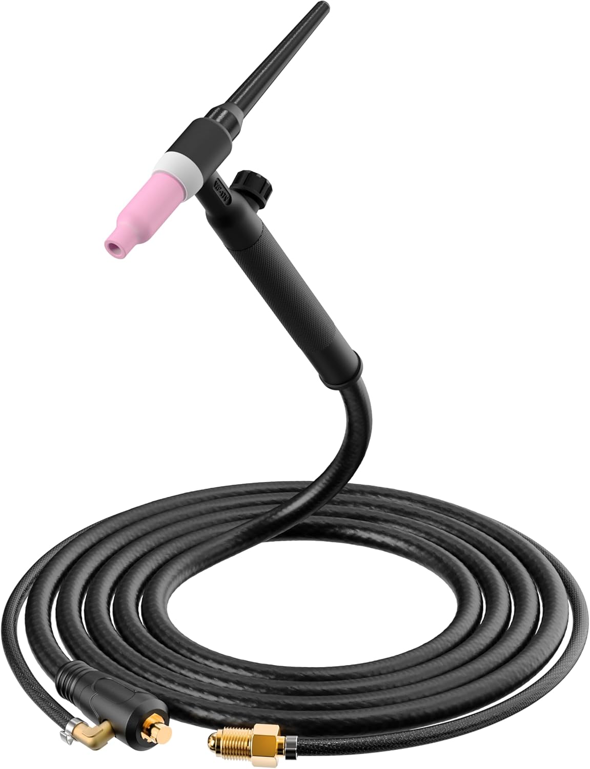TIG Welding Torch, 13FT WP-17FV Argon Air Cooled Lift TIG Torch Flexible Tig Torch Head with Gas Valve Adjustment. (TIG17FV Flexible)