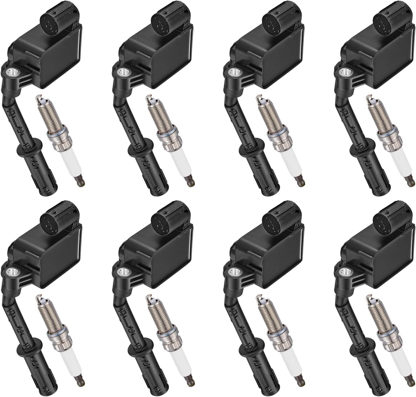 BDFHYK Ignition Coil Pack UF807 and Iridium Spark Plugs 93175 Compatible with Chrysler Pacifica Dodge Durango Jeep Grand Cherokee Wrangler Ram 1500 3.6L V6 68223569AB LKR7DIX-11S, Sets of 6