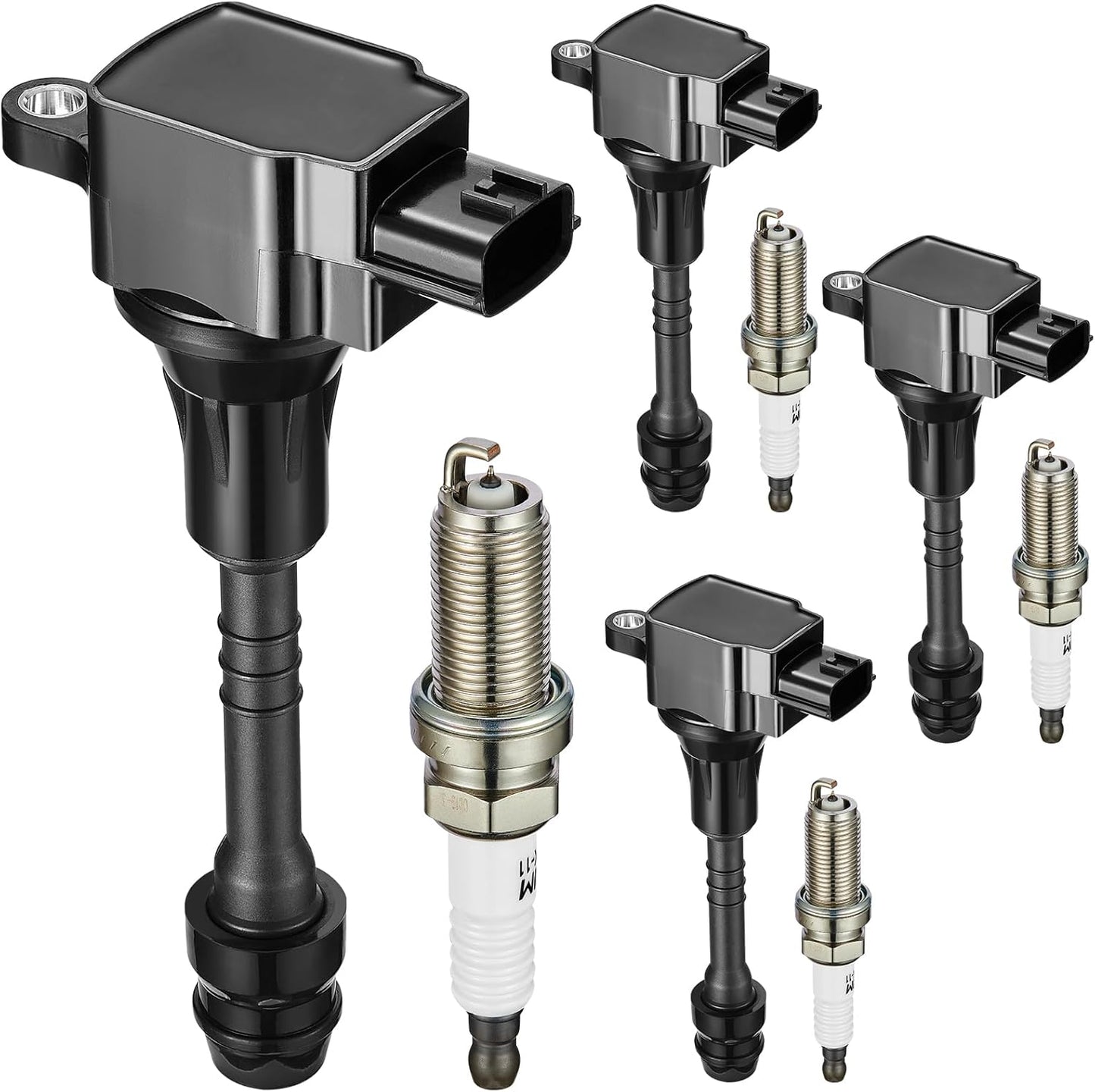 4-Pack UF659 Ignition Coils Compatible with Nissan Juke 11-17, Qashqai 17-22, Rogue Sport 17-22, Rogue 17-19, Sentra 17-19, 1.6L 2.0L L4 - Replaces 224481KC0A C1807 522202