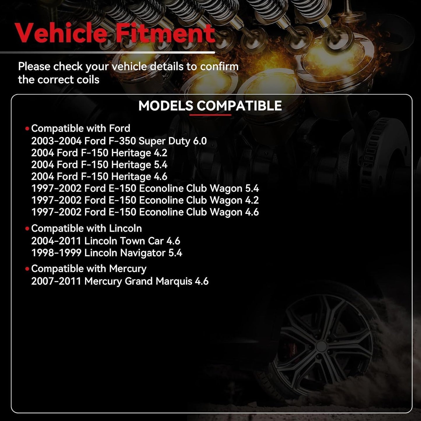 Set of 8 Ignition Coil DG508 & Spark Plug SP479 for Ford F150 F250 F350 E150 E250 E350 Expedition Mustang Lincoln Mercury Explorer 4.6L 5.4L,Replaces#DG491 FD503 DG457 DG472 1L2U12029AA C1454 C1417