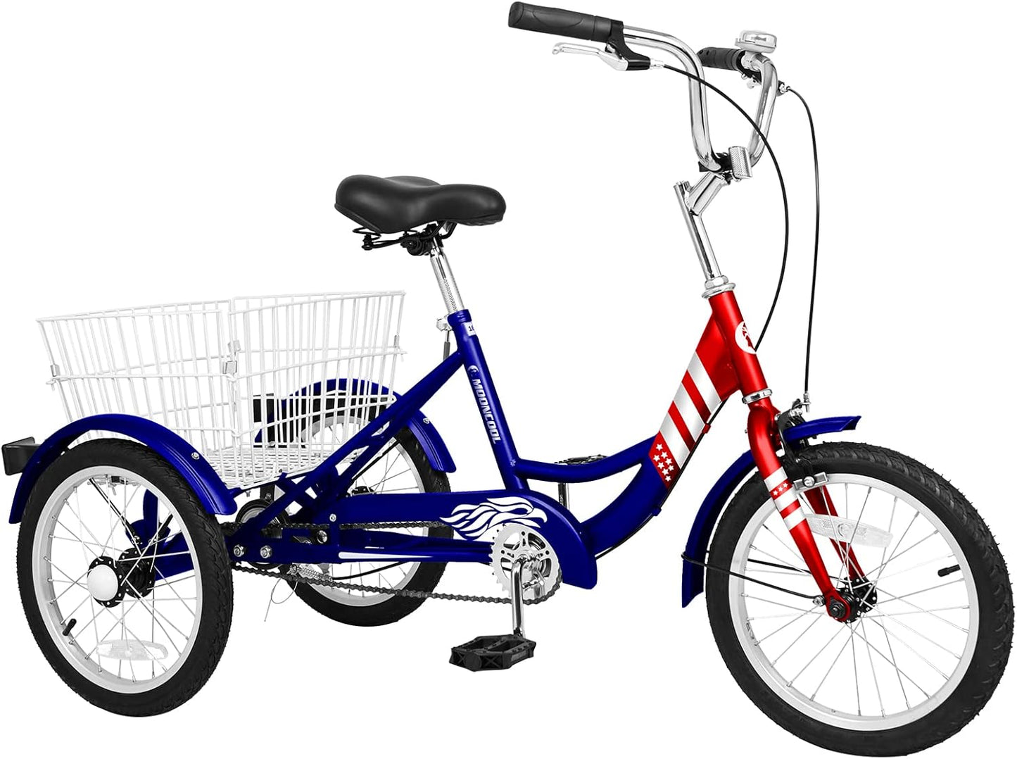 ABORON Adults Tricycle, 3 Wheels Bike for Adult, Tricycle for Adults, Double-Wall Wheel Rims, Tricycle for Women Men Exercise Outdoor Sports
