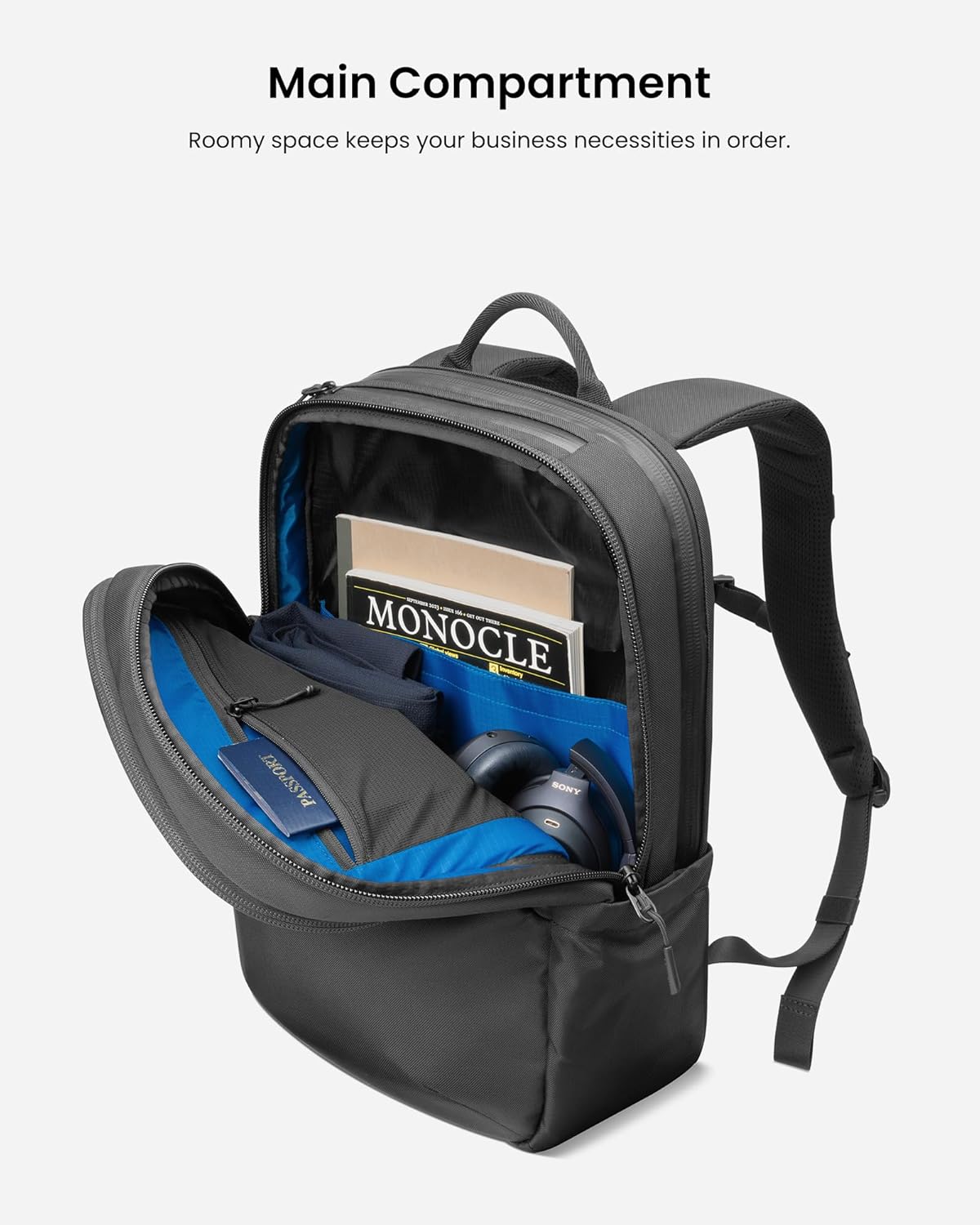 tomtoc 17.3 Inch Laptop Backpack, Waterproof Daypack Travel Computer Backpack, Great for Daily Commute, Urban Explore, Weekend Trip, Business trip, Cordura Material Casual Pack, 30L