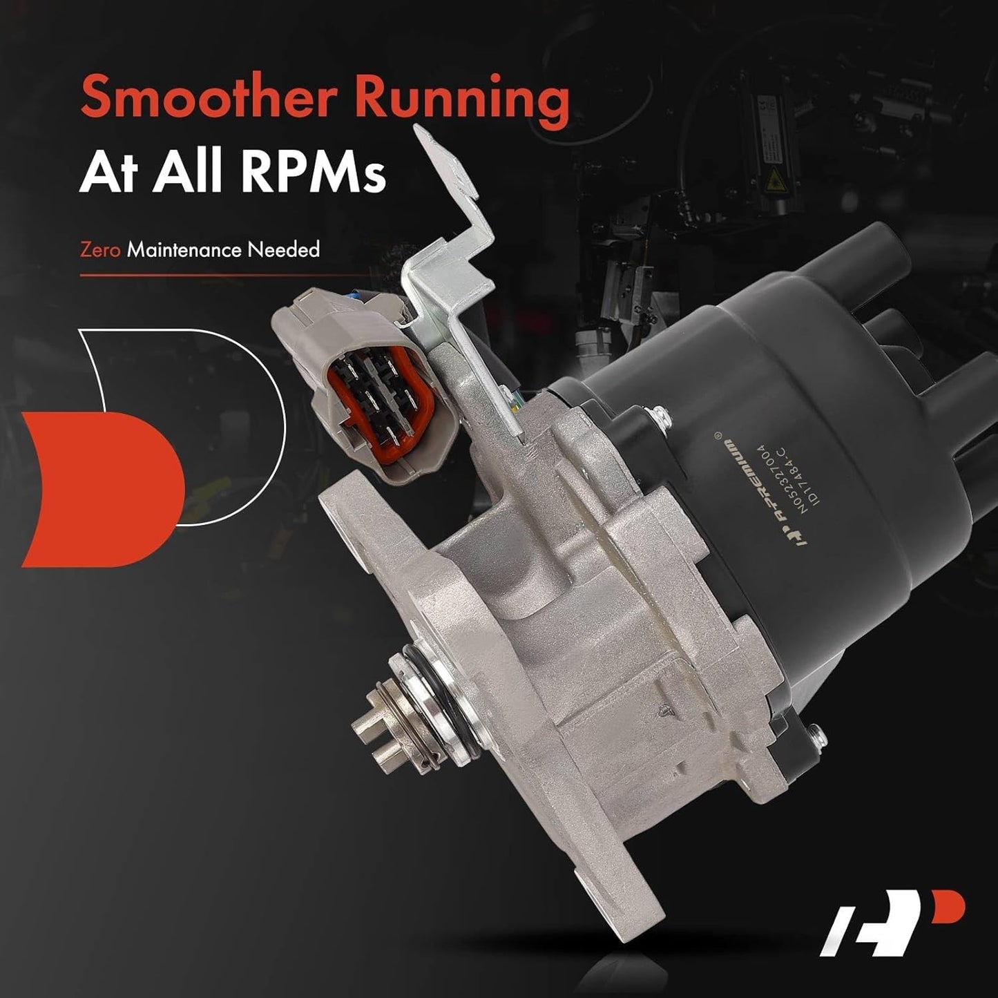 A-Premium Ignition Distributor with Cap and Rotor Compatible with Honda Odyssey 1996-1997 & Isuzu Oasis 1996-1997, 2.2L