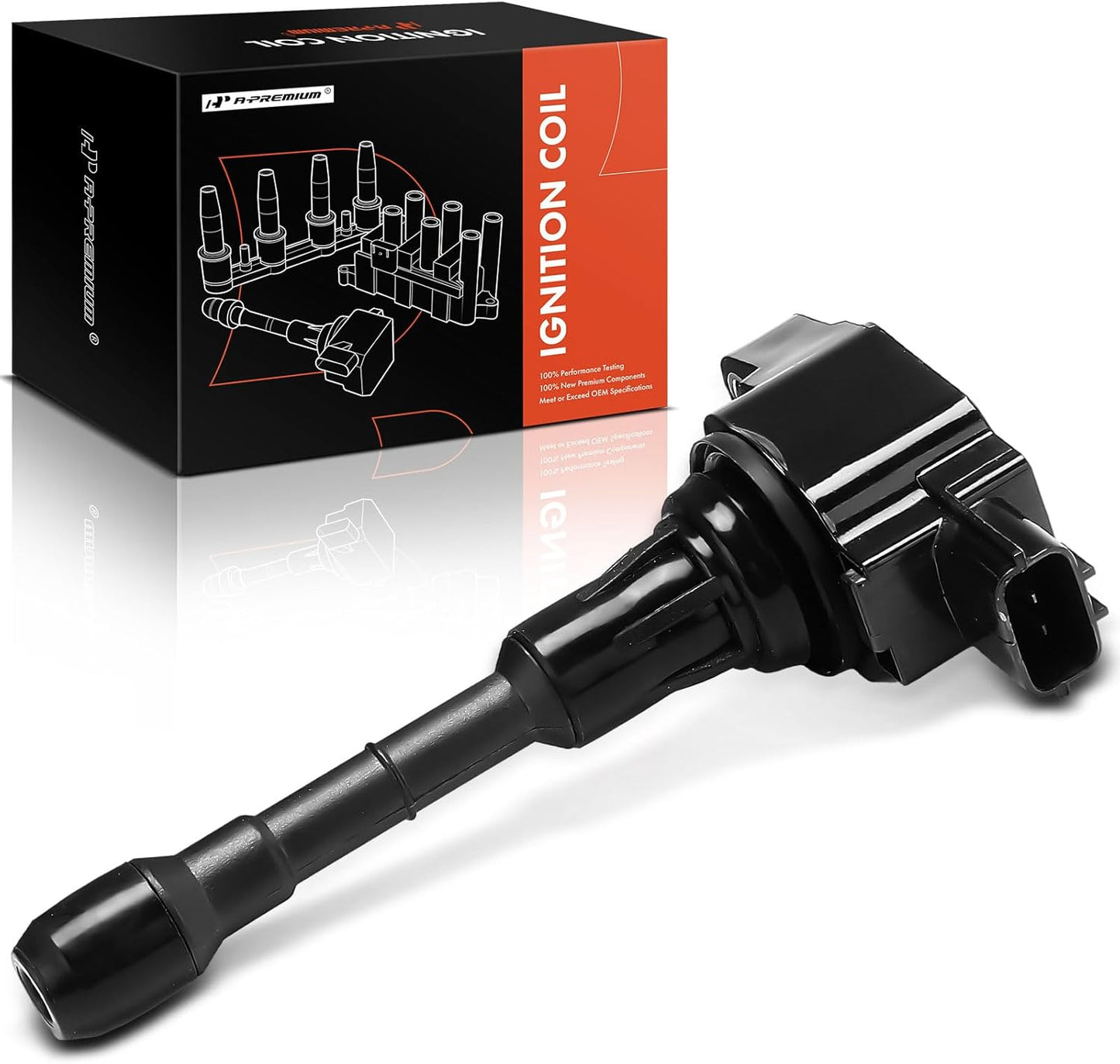 A-Premium 6PCS Ignition Coil Packs Compatible with Nissan & Infiniti Vehicles - 3.7L 5.0L 5.6L - 370Z 2009-2020, FX50 2009-2013, Q50 2014-2015, Q70 2014-2019, QX50 2014-2017