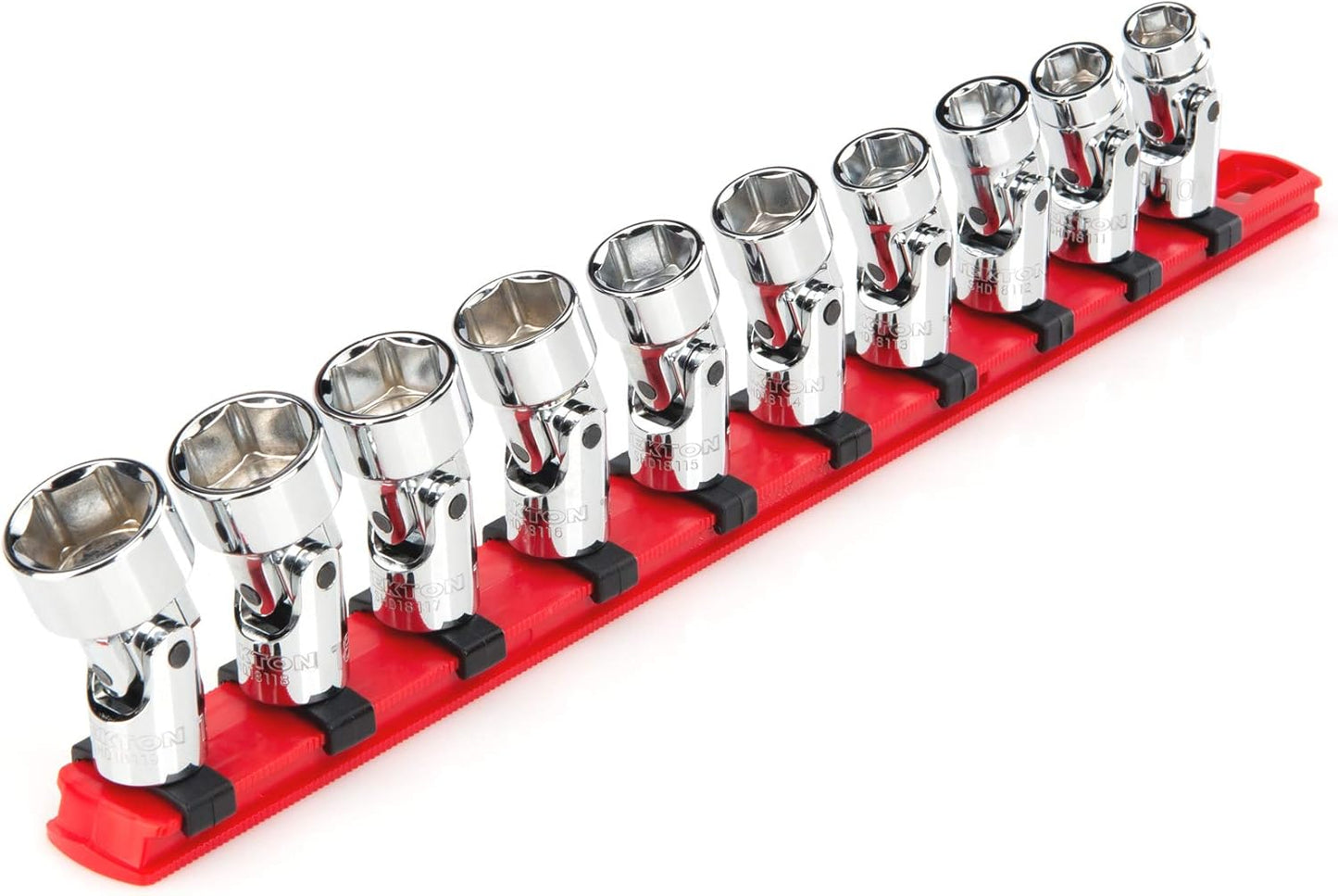 TEKTON 3/8 Inch Drive 6-Point Universal Joint Socket Set with Case, 17-Piece (3/8-3/4 in., 10-19 mm) | SHD91301
