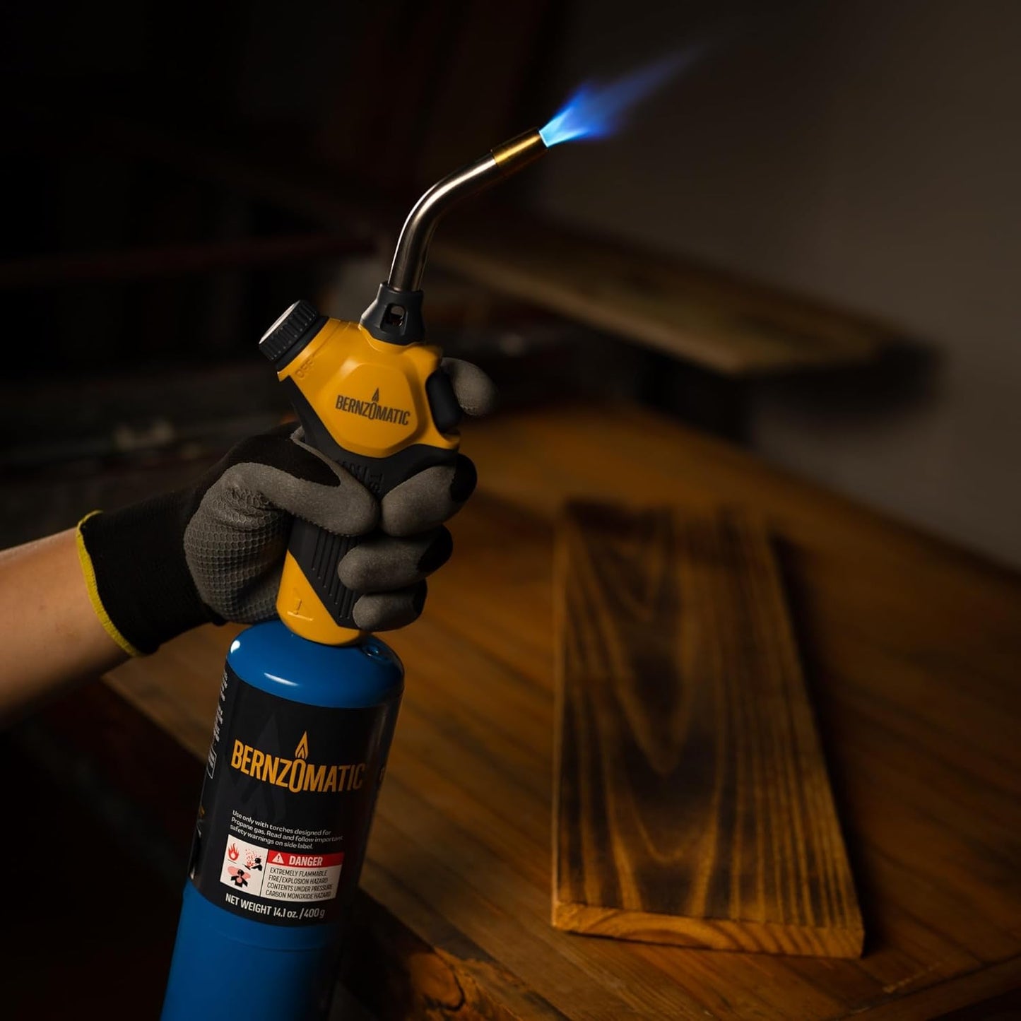 Bernzomatic® FlameCommander™ Torch – Adjustable Swirl Flame Propane Torch for DIY Projects, Household Repairs, Soldering, and More