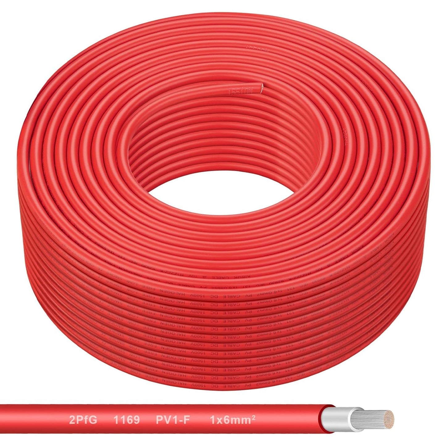 Solar Panel Wire - 200FT Black Tinned Copper Wire, 10AWG (6mm²) PV Wire Solar Extension Cable for Outdoor Automotive RV Boat Marine Solar Panel - Black (10AWG 200FT)