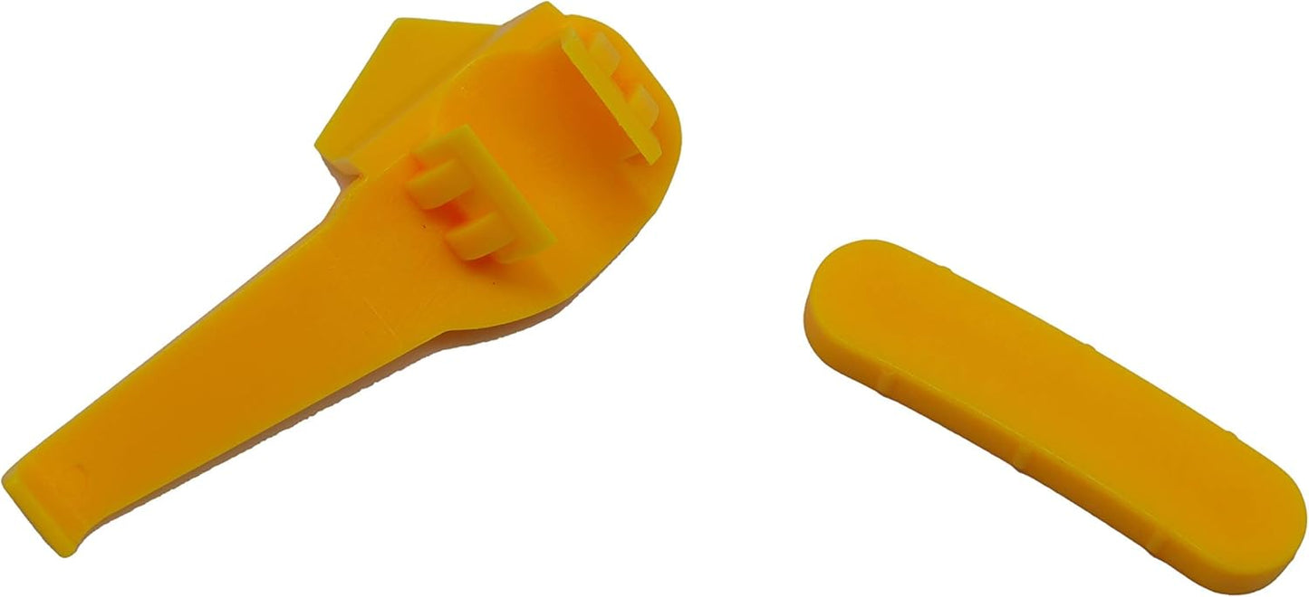 Tire Changer Plastic Insert, Tire Machine Guard, Wheel Rim Edge Protector for Mount Duck Head, Nylon Tyre Demount Fitting Head Part, 6 Front (Upper) + 6 Rear (Lower) Insert Kit/Pack, 5 Packs, 01YKL