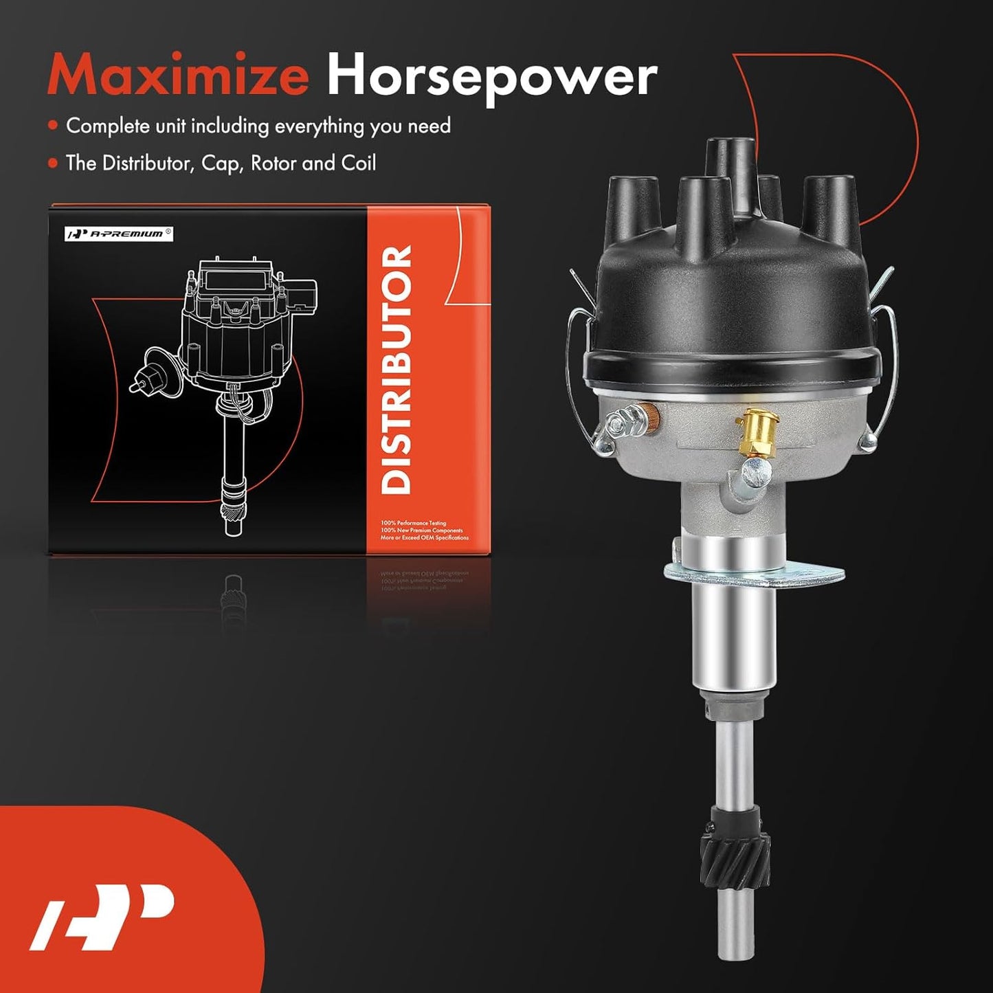 A-Premium Ignition Distributor with Cap and Rotor Compatible with Ford 2N 8N 9N Tractors