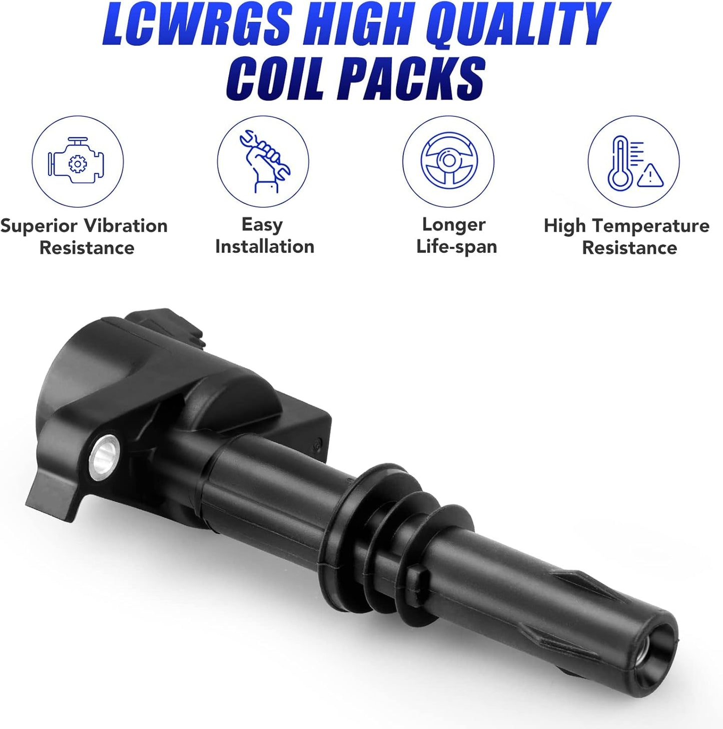 Set of 8 Ignition Coil Pack and Spark Plugs Fits for 2004 2005 2006 2007 2008 Ford F150 F-150 F250 F350 Explorer Expedition Lincoln Mark LT Navigator 5.4 V8 DG511 FD508 SP546