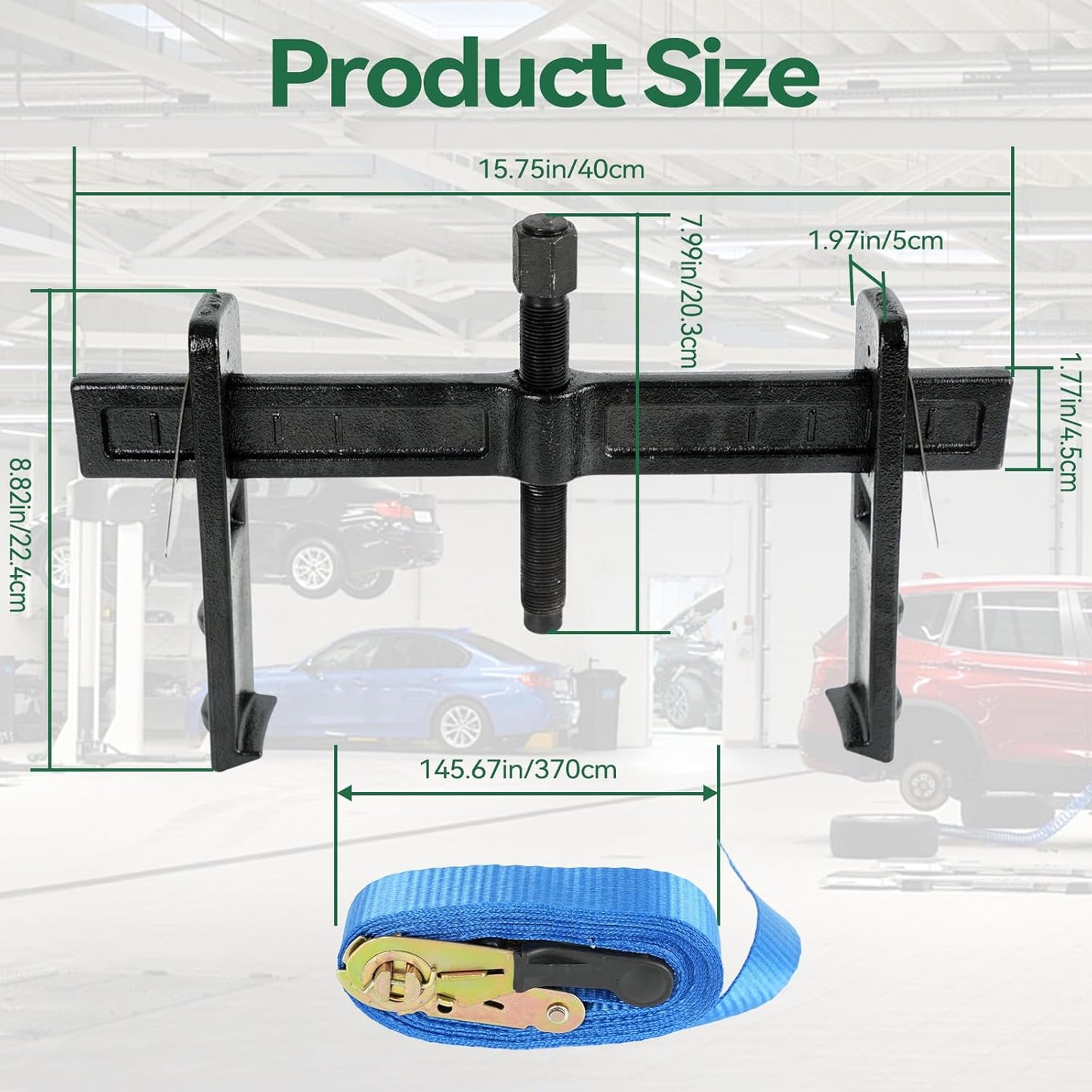 6980 Drum and Rotor Puller, Brake Rotor Removal Tool, Drum Brake Hub Puller for Removing Hub Drums, Rotors, Drive Wheels, Gears, Flywheels, Pulleys