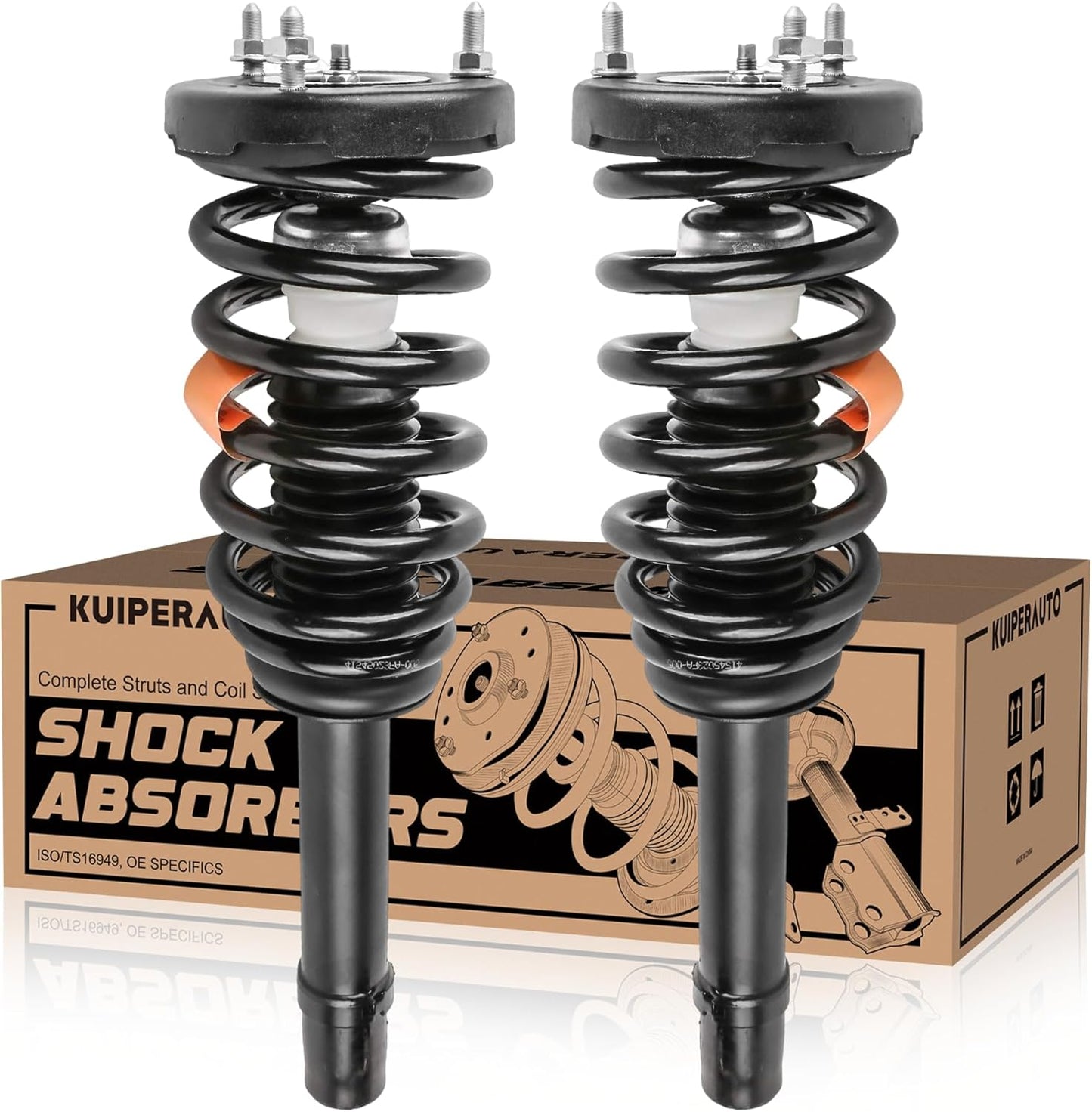 4PCS Rear and Front Struts Shocks Absorbers Compatible for 2006-2010 Hyundai Sonata Azera 172281 349060