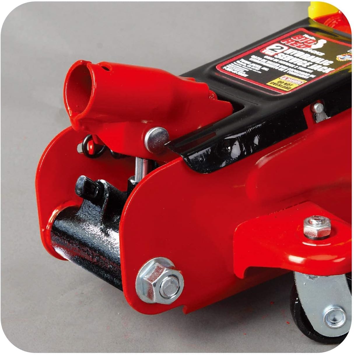 BIG RED TAM82012 Torin Hydraulic Trolley Service/Floor Jack with Blow Mold Carrying Storage Case, 2 Ton (4,000 lb) Capacity, Red