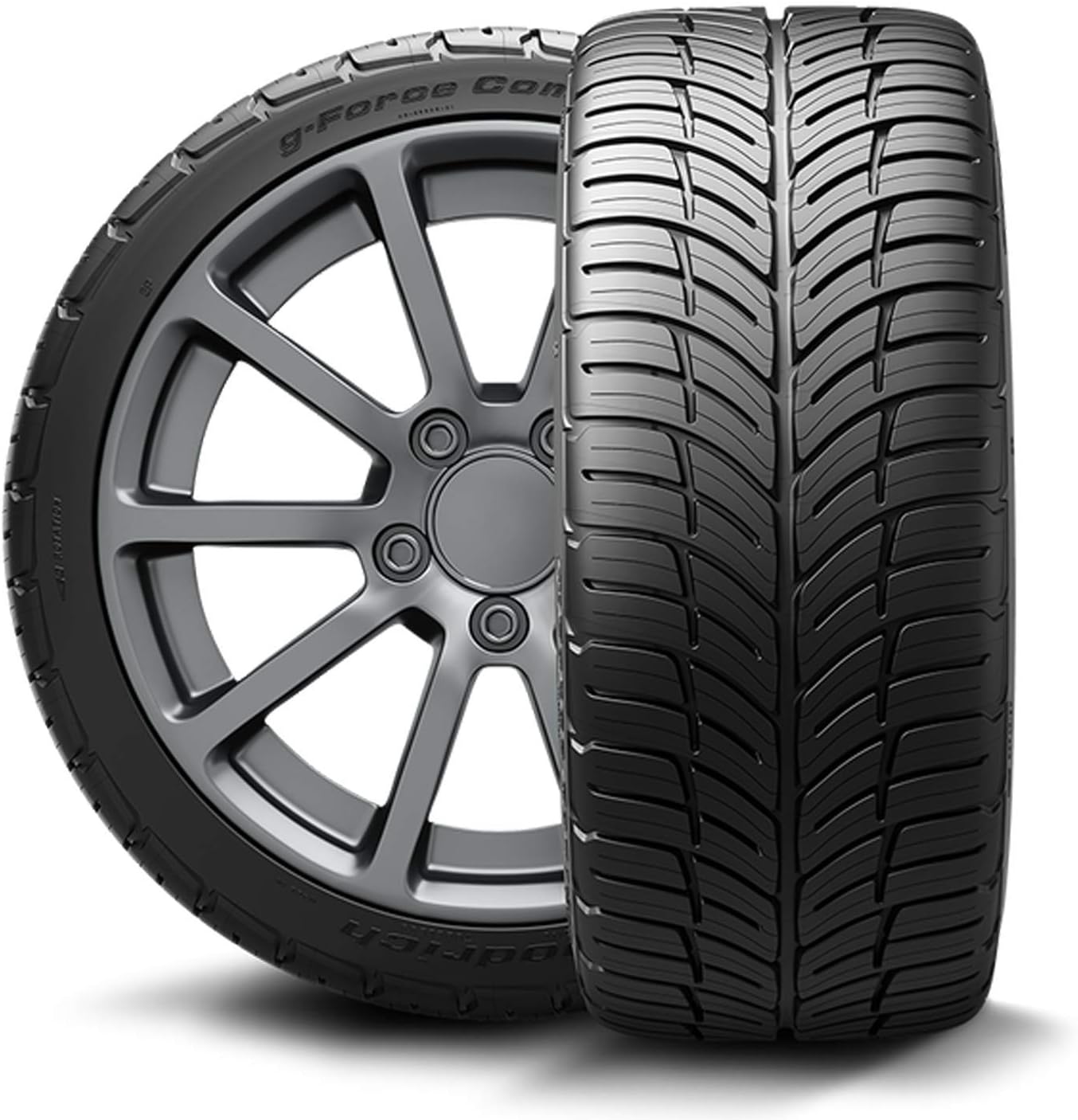 BFGoodrich G-Force Comp-2 A/S Plus All-Season Radial Car Tire for Ultra-High Performance, 225/50ZR17 94Y