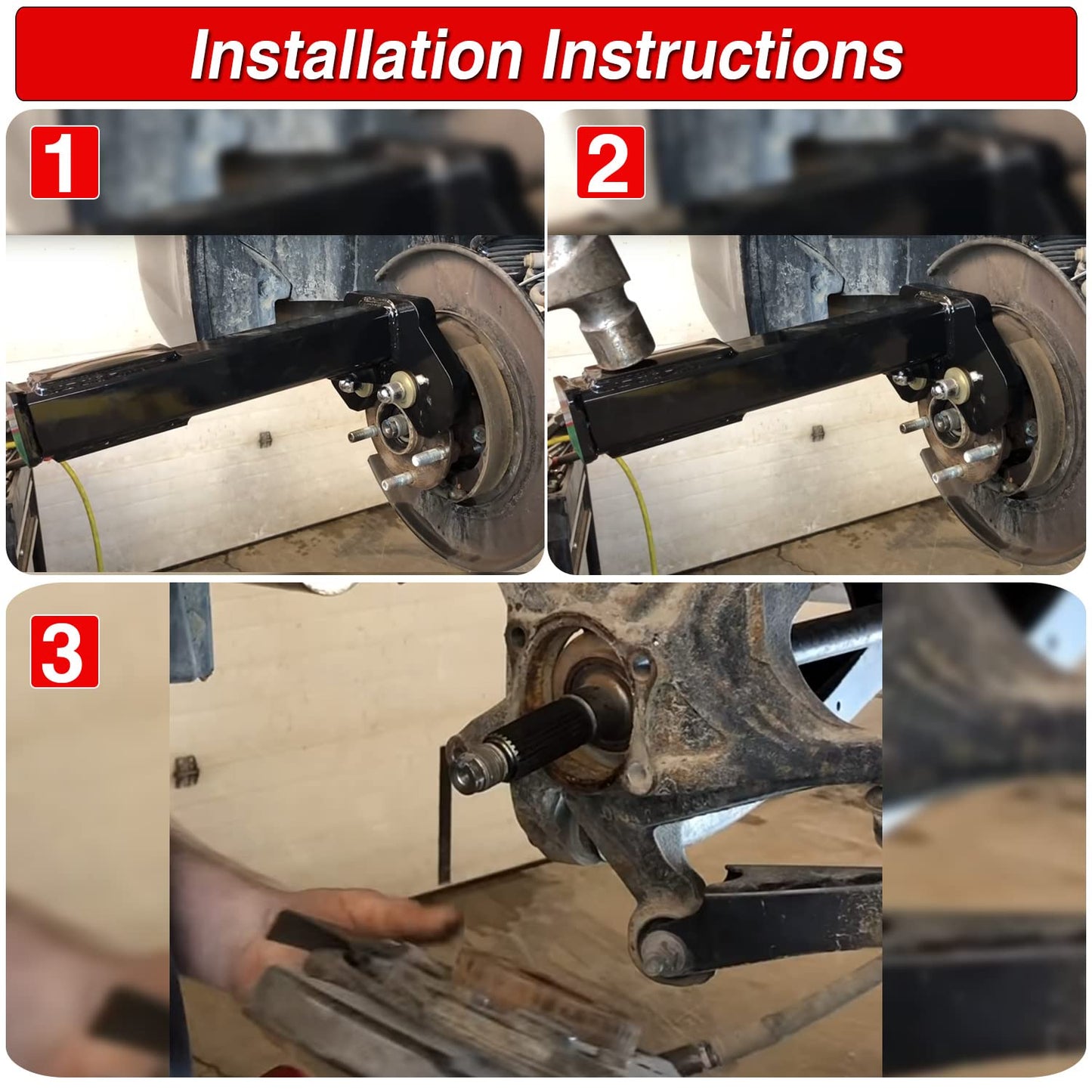 8629 Universal Wheel Bearing Hub Removal Tool Replace for ATD Tools, Compatible with All Axle Bolt Hubs (5, 6 and 8 Lug Hubs).