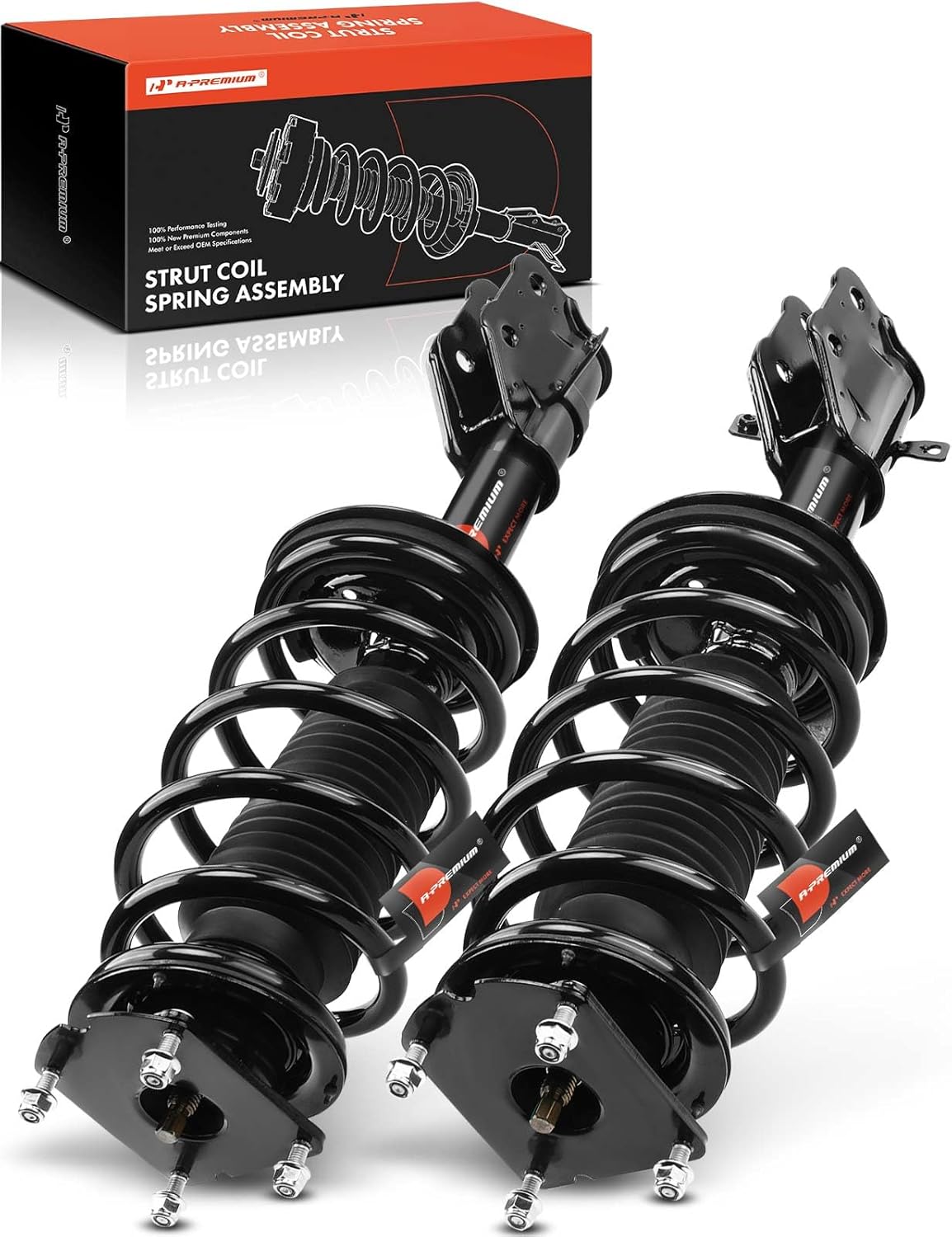 A-Premium Front Pair (2) Complete Strut & Coil Spring Assembly Compatible with Ford Edge 2011-2014 & Lincoln MKX 2011-2015, Driver and Passenger Side