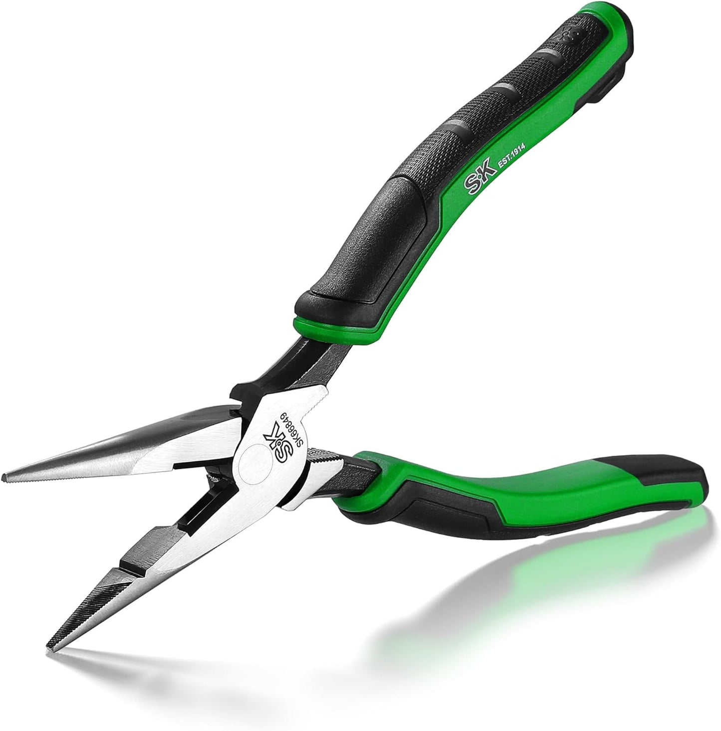 SK 3-Piece Pliers Set, 9.5-Inch Linesman, 8-Inch Diagonal & Needle Nose Pliers, Premium CR-V Construction, Ergonomic Anti-slip Handle, with Rolling Pouch