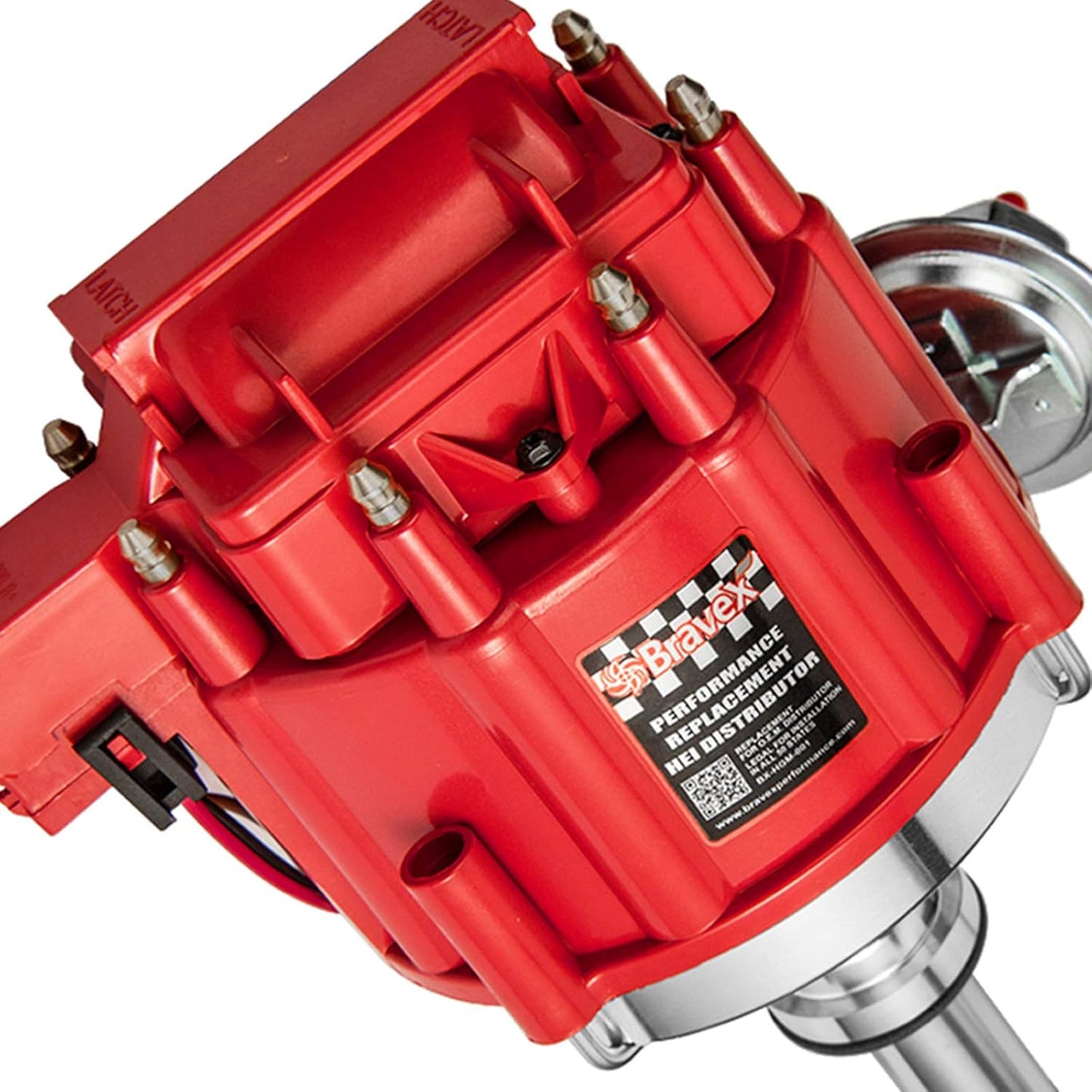 STEINBRÜCKE High Performance Red Cap HEI Distributor for Chevy gm SBC 283 305 307 327 350 400 BBC 454 396 427 Small/Big Block 65k coil 7500RPM