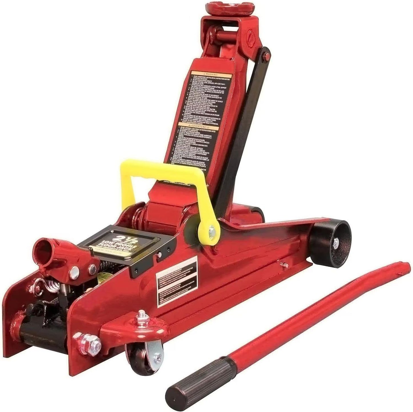 BIG RED TAM820014S Torin Hydraulic Trolley Service/Floor Jack with Blow Mold Carrying Storage Case, 1.5 Ton (3,000 lb) Capacity, Red