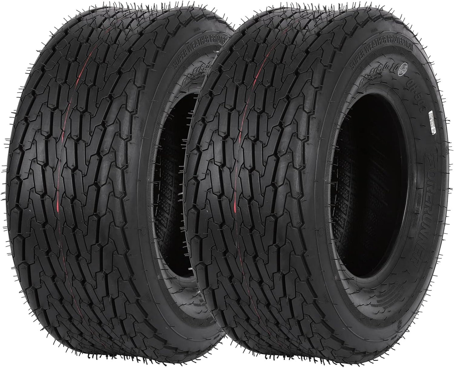 Set of 2 Hykolity Highway Boat Utility Trailer Tire 5.70-8 5.7-8, Load Range C, LRC 6PR