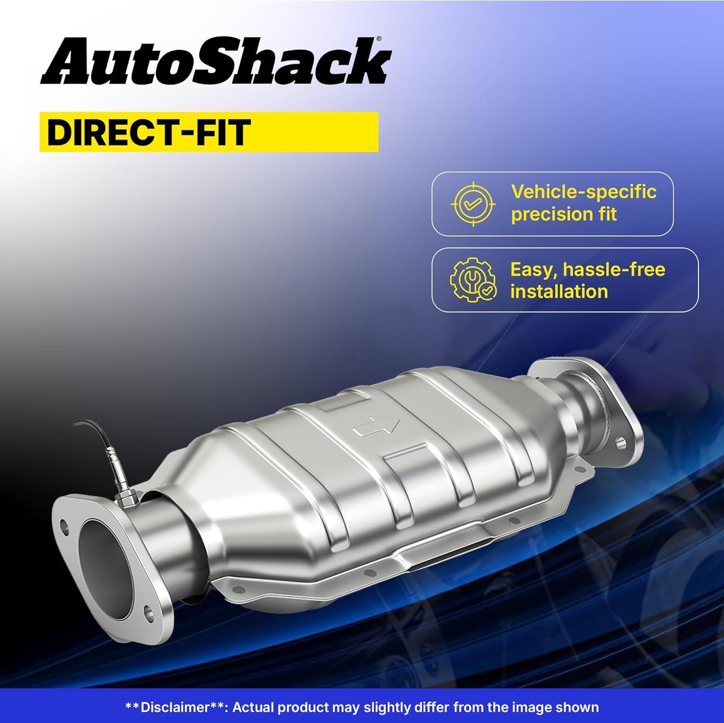 AutoShack Catalytic Converter Direct Fit Replacement for 2006-2008 Toyota Solara 2007 2008 2009 2010 2011 Camry 2.4L FWD (EPA Compliant) EMCC64739