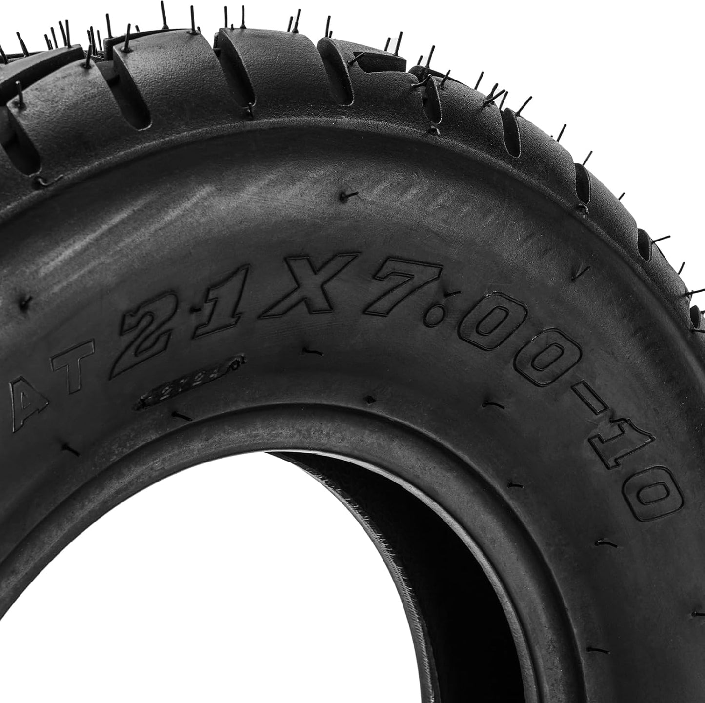 Torchbeam 21x7-10 ATV All Terrain Tires, 4Ply Bias UTV Mud Tires for Quad, UTV and Side by Side Hybrid Tread for Dirt, Snow and Trail Riding 2pack Z-129