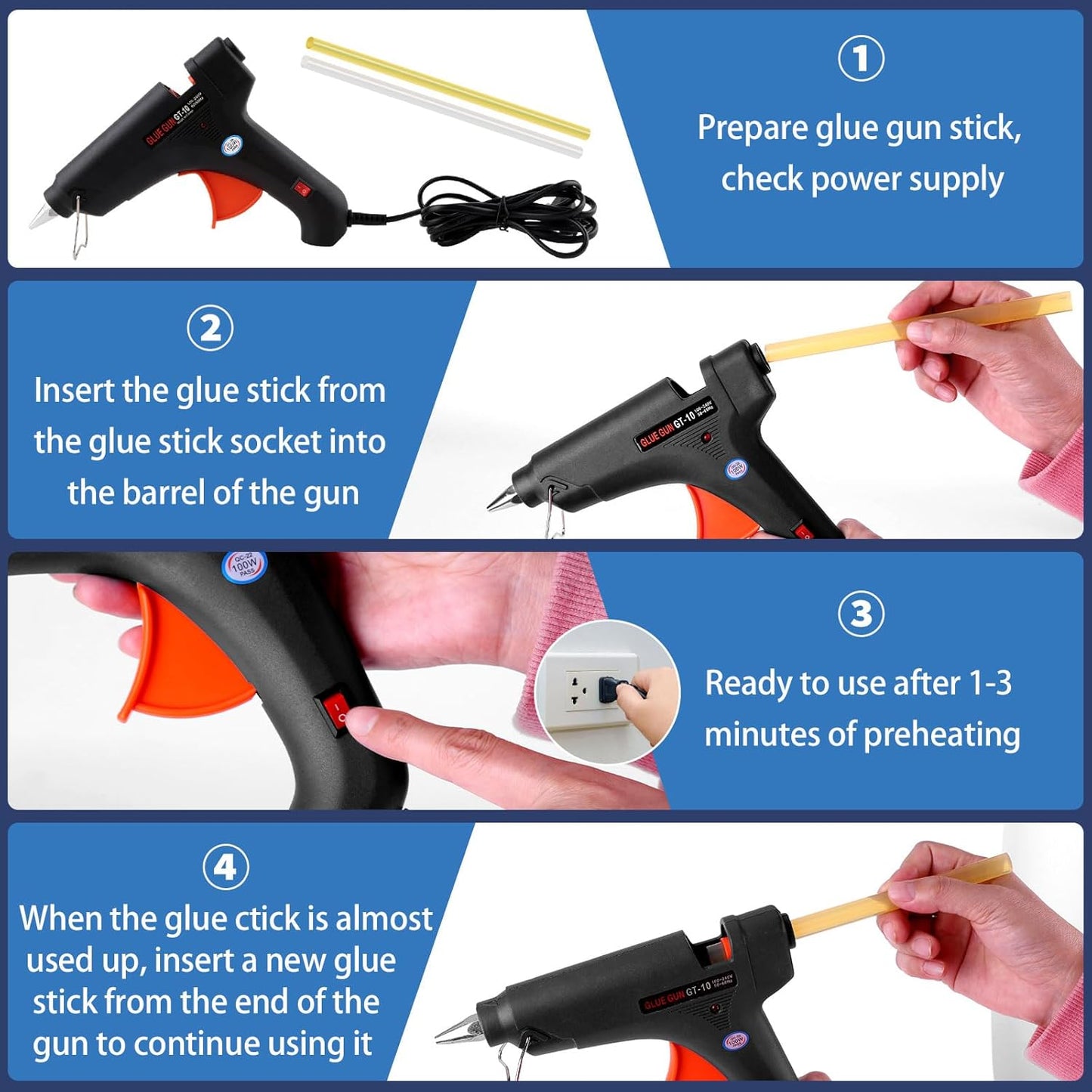 Super PDR Car Dent Repair Kit – Dent Remover Tool for Car with Dent Lifter &Slide Hammer Dent Puller &Bridge Puller Glue Gun and Suction Cup for Car Body Repair, Appliance Dent or Hail Damage