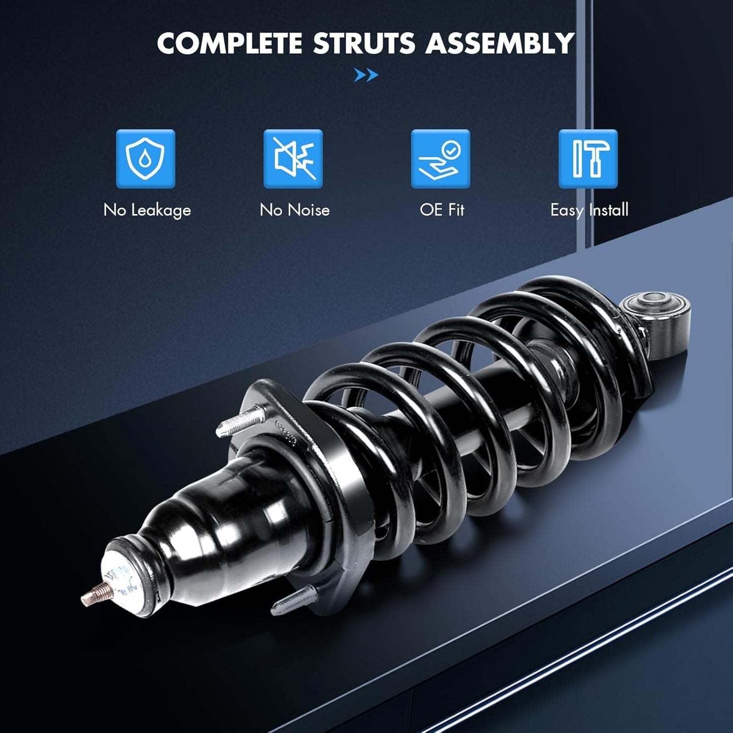 ASAPE Rear Complete Struts Coil Spring Assembly Fit for 2003 2004 2005 2006 2007 2008 2009 2010 2011 for Honda Element Shock Absorber Replace OE 171101L 171101R (Set of 2)