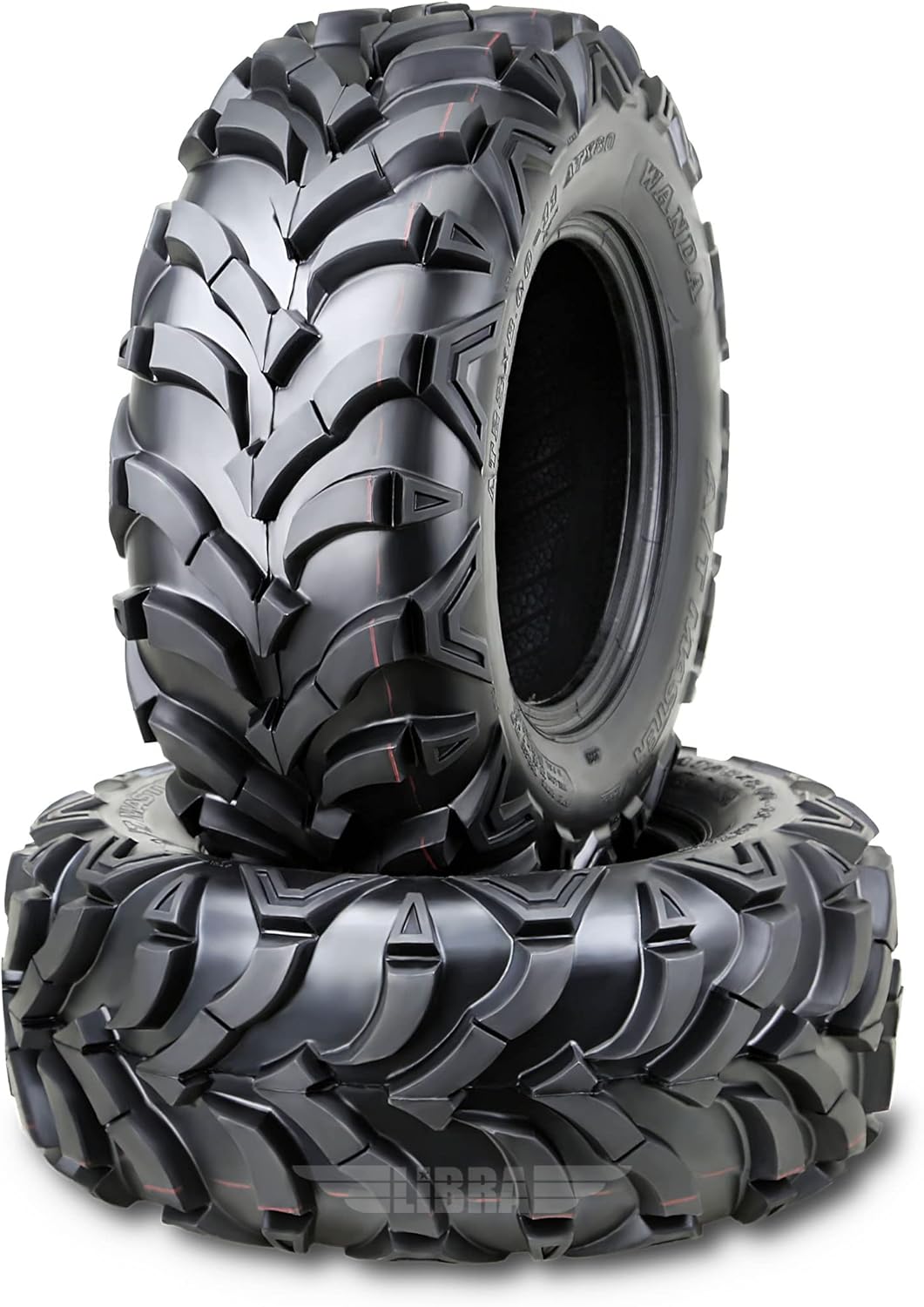 WANDA (Set 2) UTV ATV Tires 27x9-14 27x9x14 8-Ply Solid Mud 20mm tread