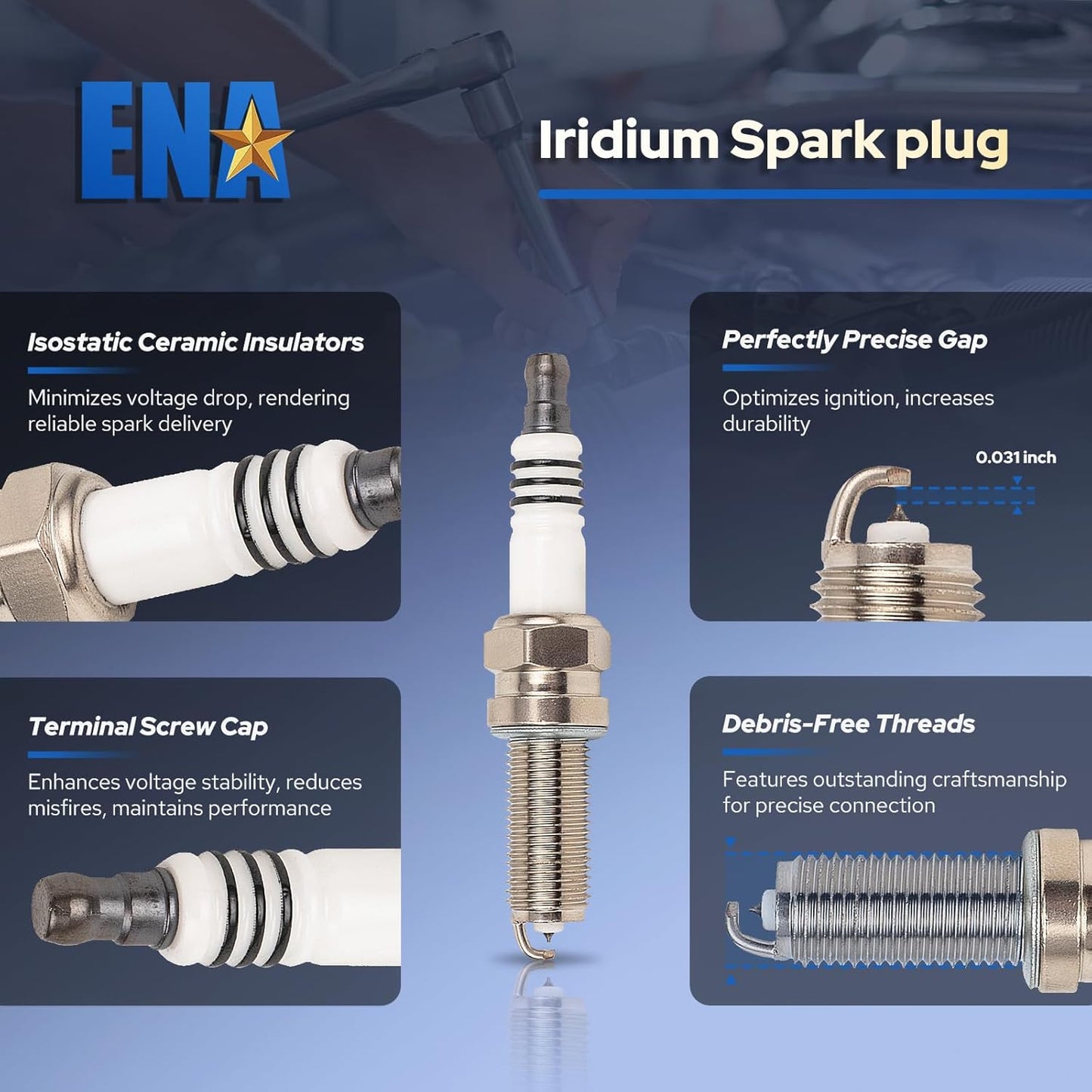 Set of 6 UF624 Ignition Coil Pack and 93175 Iridium Spark Plug Compatible with Honda Odyssey Accord Crosstour Pilot Ridgeline Acura RL TL TSX 3.5L V6 2008 2009 2010 2011 2012 2013 2014 2015 2016 2017