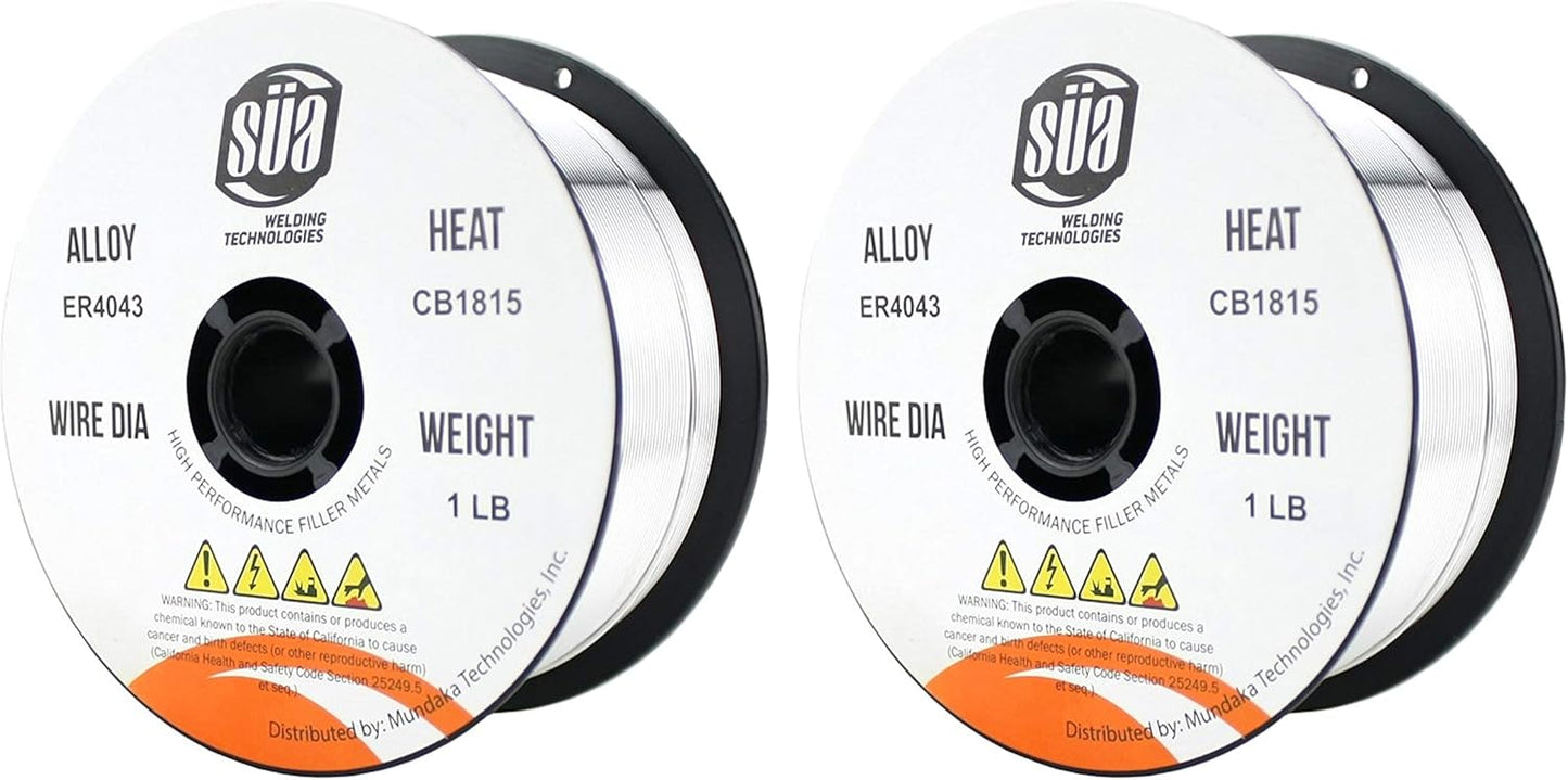 SÜA - ER4043 - MIG Aluminum Welding Wire - 1 Lb x 0.035'' (6 SPOOLS)
