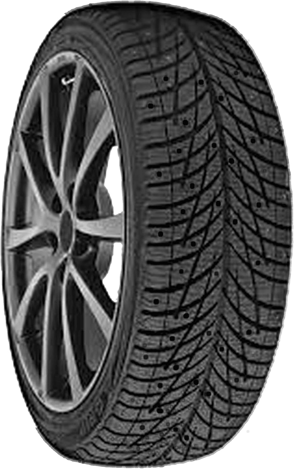 Accelera X Grip Winter Passenger Car Touring Radial Tire-185/65R15 185/65/15 185/65-15 88H Load Range SL 4-Ply BSW Black Side Wall
