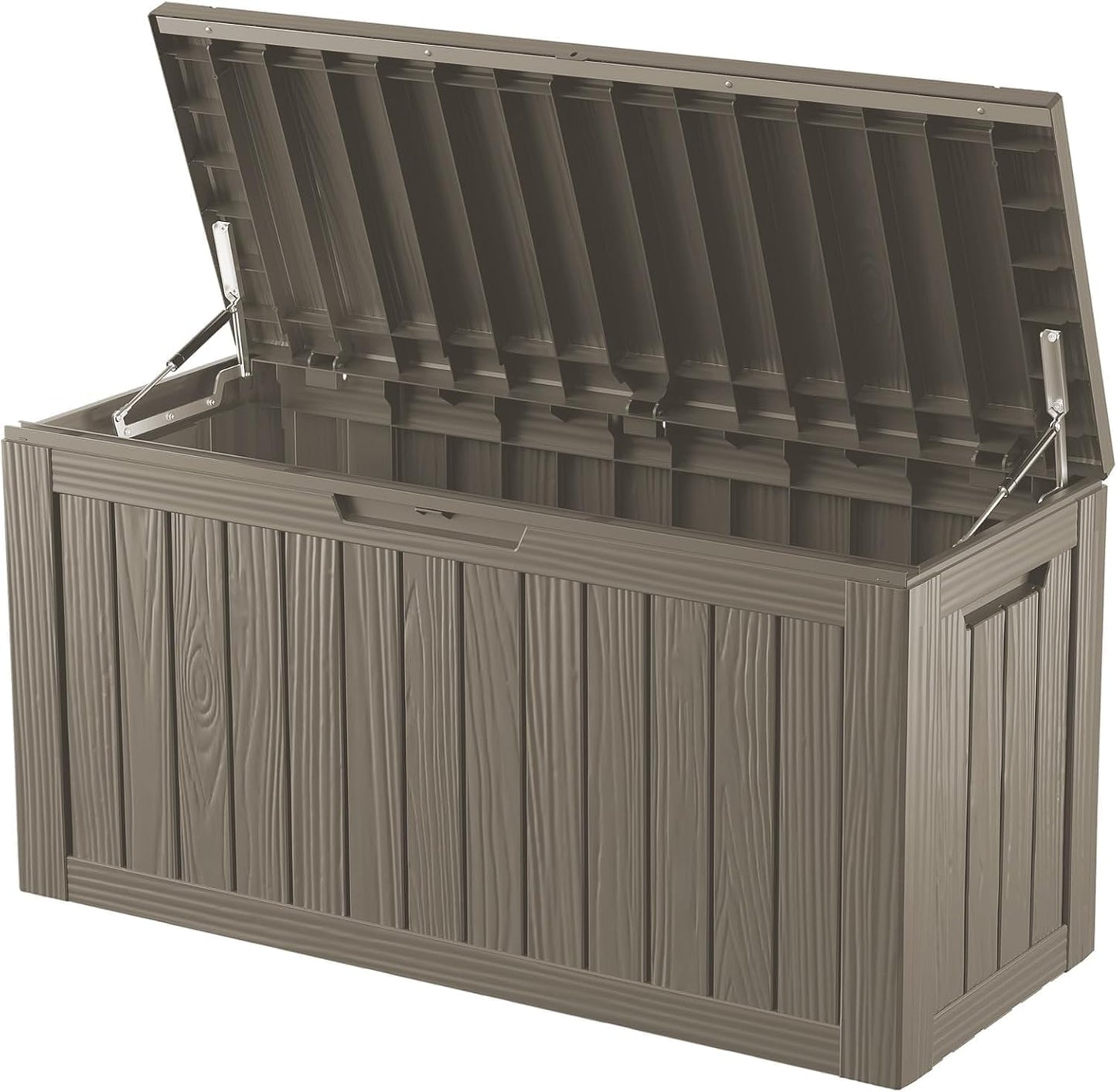 200 Gallon Outdoor Storage Box - Waterproof Patio Deck Box for Outside Deliveries, All-Weather Resin Bin with Lock for Cushions & Tools, UV-Resistant, Matte Black