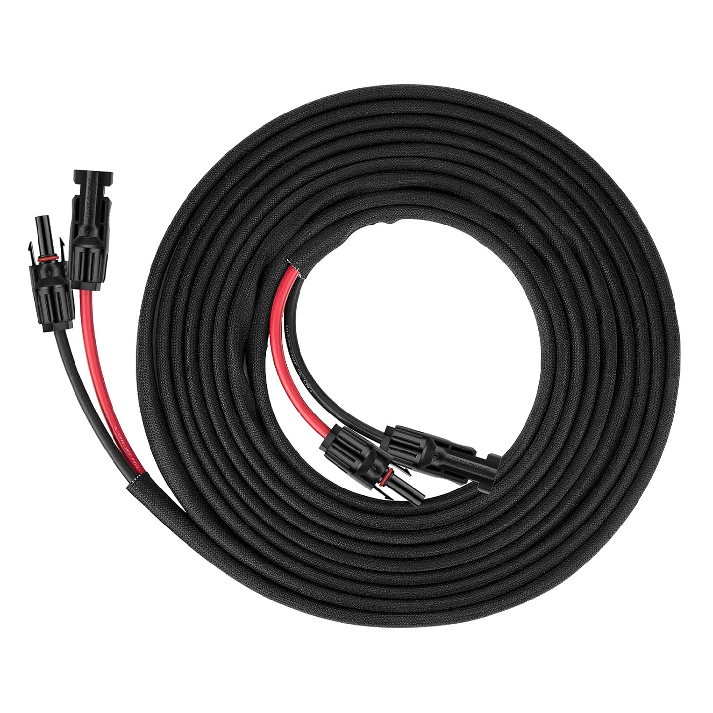 50FT 10AWG Solar Panel Extension Cable with Female and Male Connectors, Solar Cable for Solar Panels, Charge Controllers and Solar Generator (10AWG, 50FT)